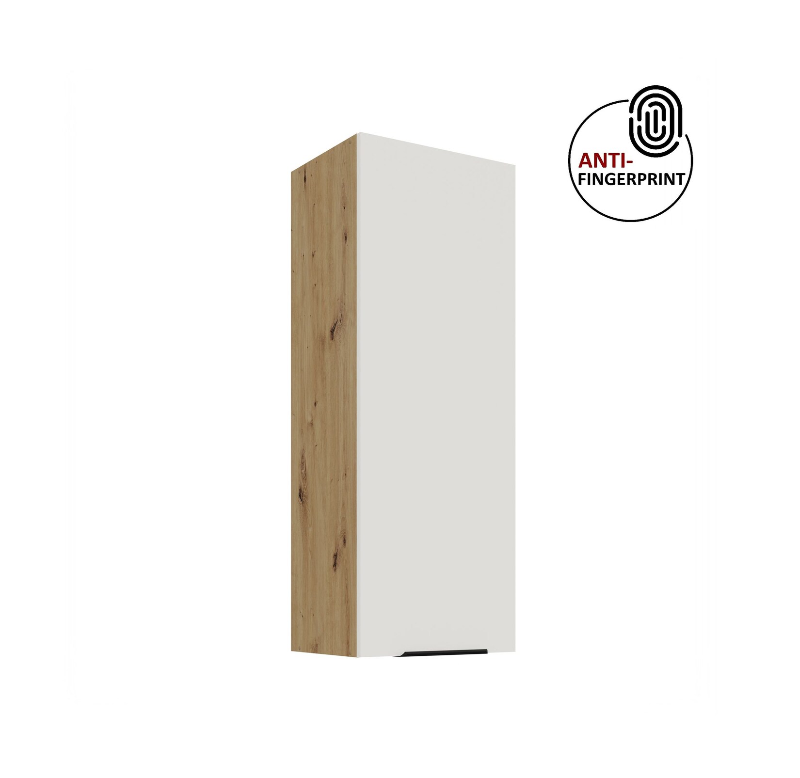 Küche ARIA Hängeschrank 40 cm Höhe 90 cm Weiss Küchenzeile Anti Fingerprint