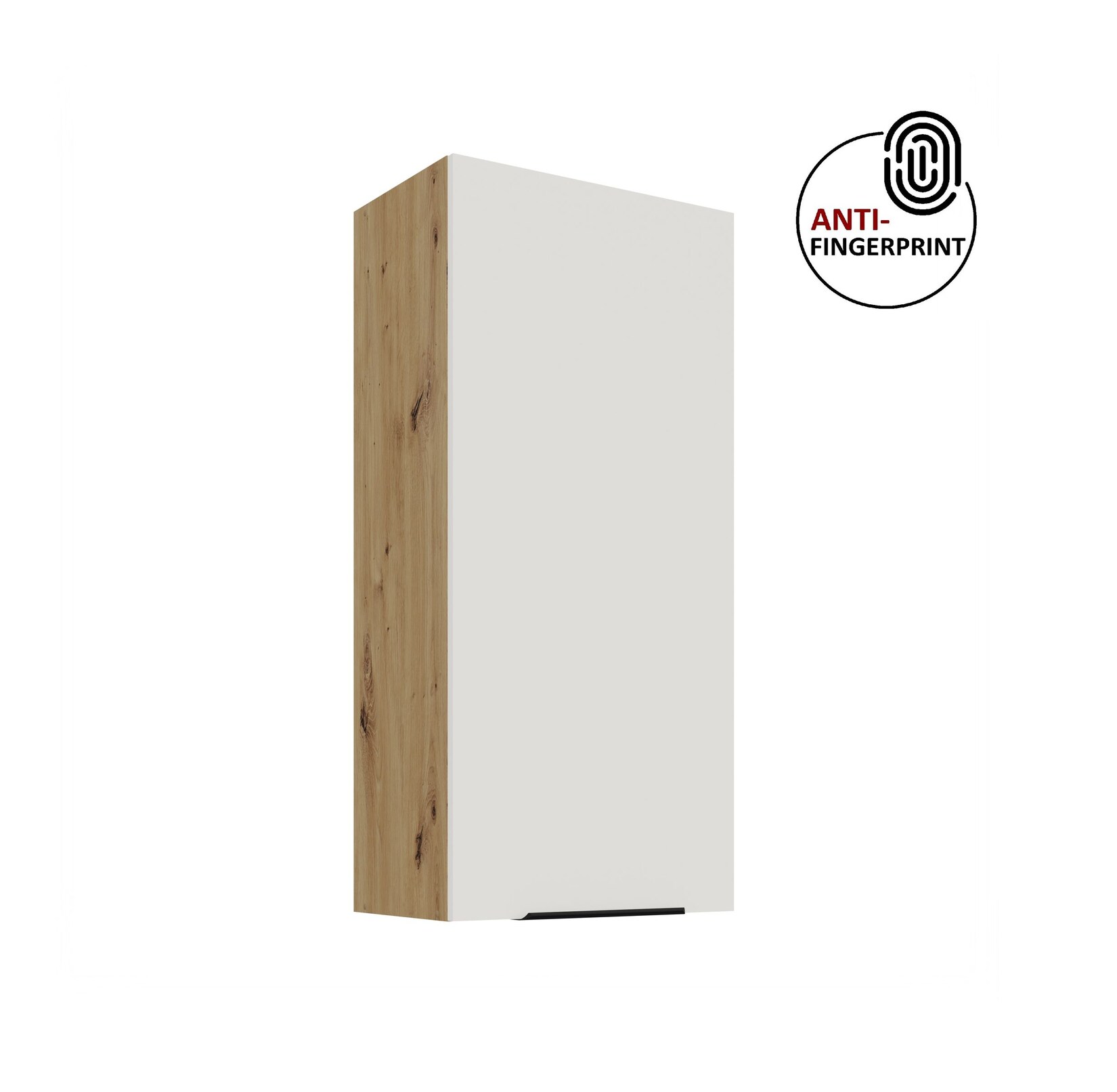 Küche ARIA Hängeschrank 50 cm Höhe 90 cm Weiss Küchenzeile Anti Fingerprint