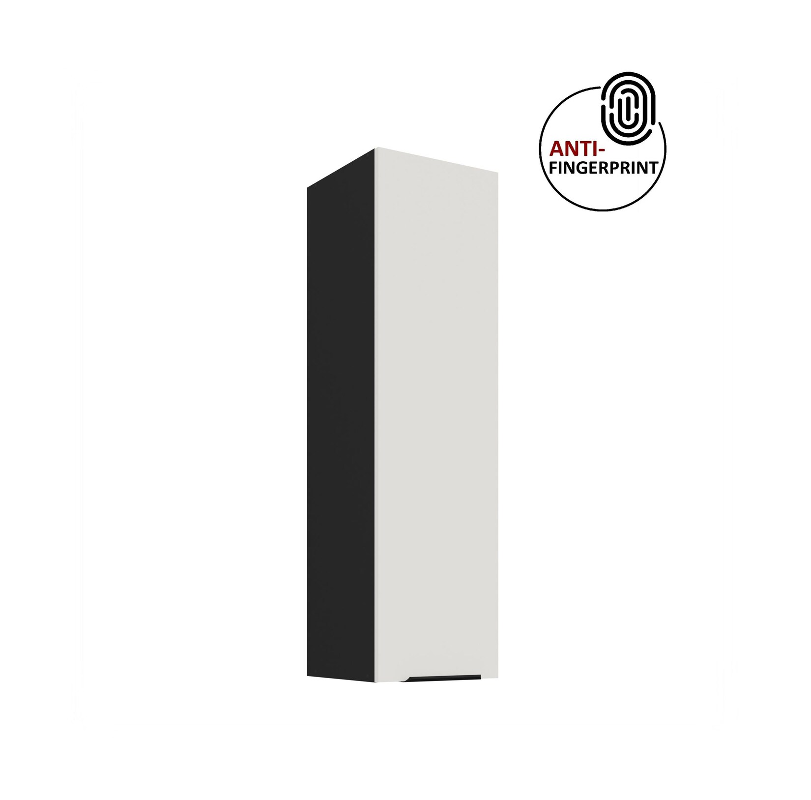 Küche ARIA Hängeschrank 30 cm Höhe 90 cm Weiss Küchenzeile Anti Fingerprint