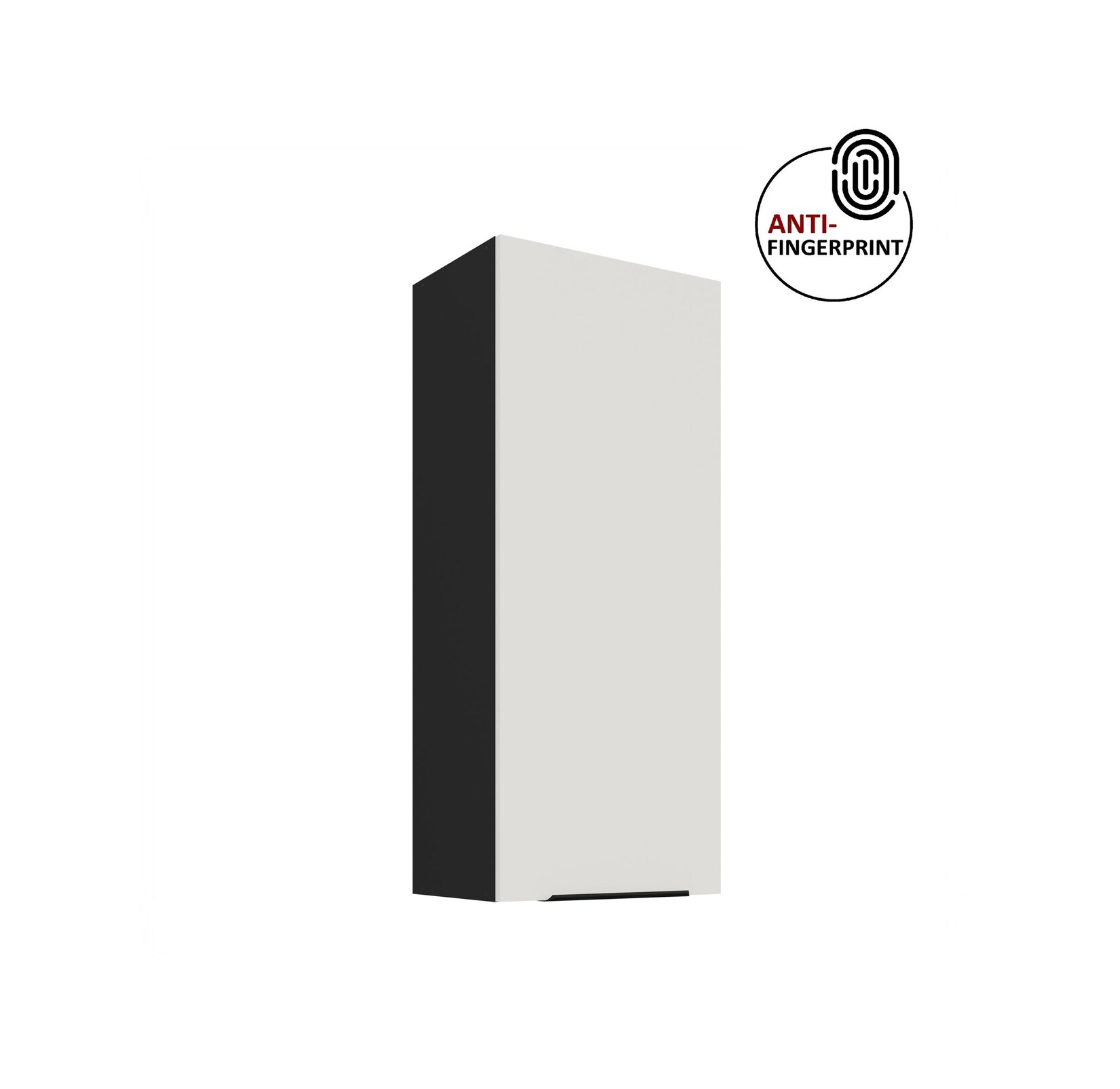 Küche ARIA Hängeschrank 45 cm Höhe 90 cm Weiss Küchenzeile Anti Fingerprint
