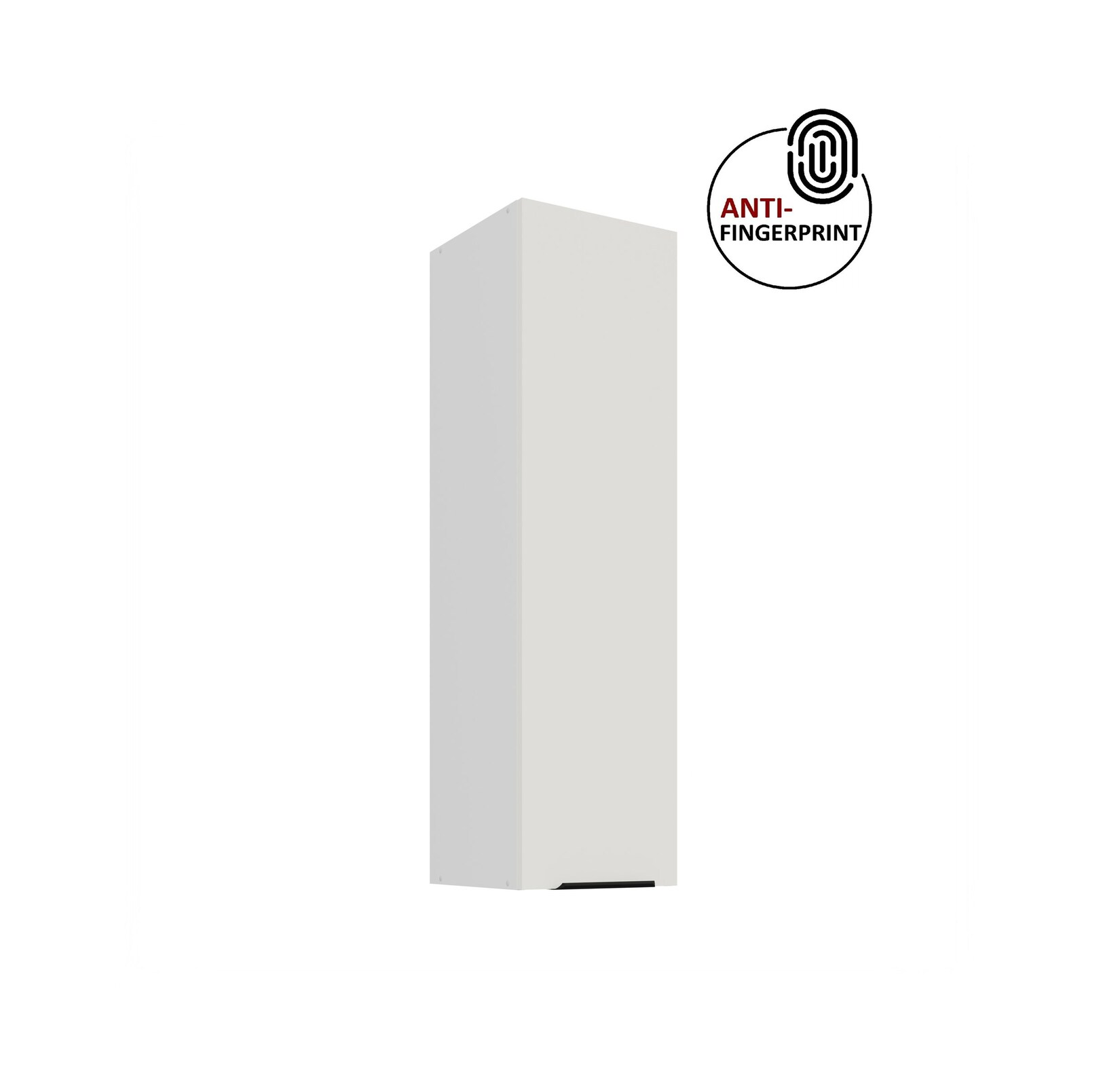 Küche ARIA Hängeschrank 30 cm Höhe 90 cm Weiss Küchenzeile Anti Fingerprint