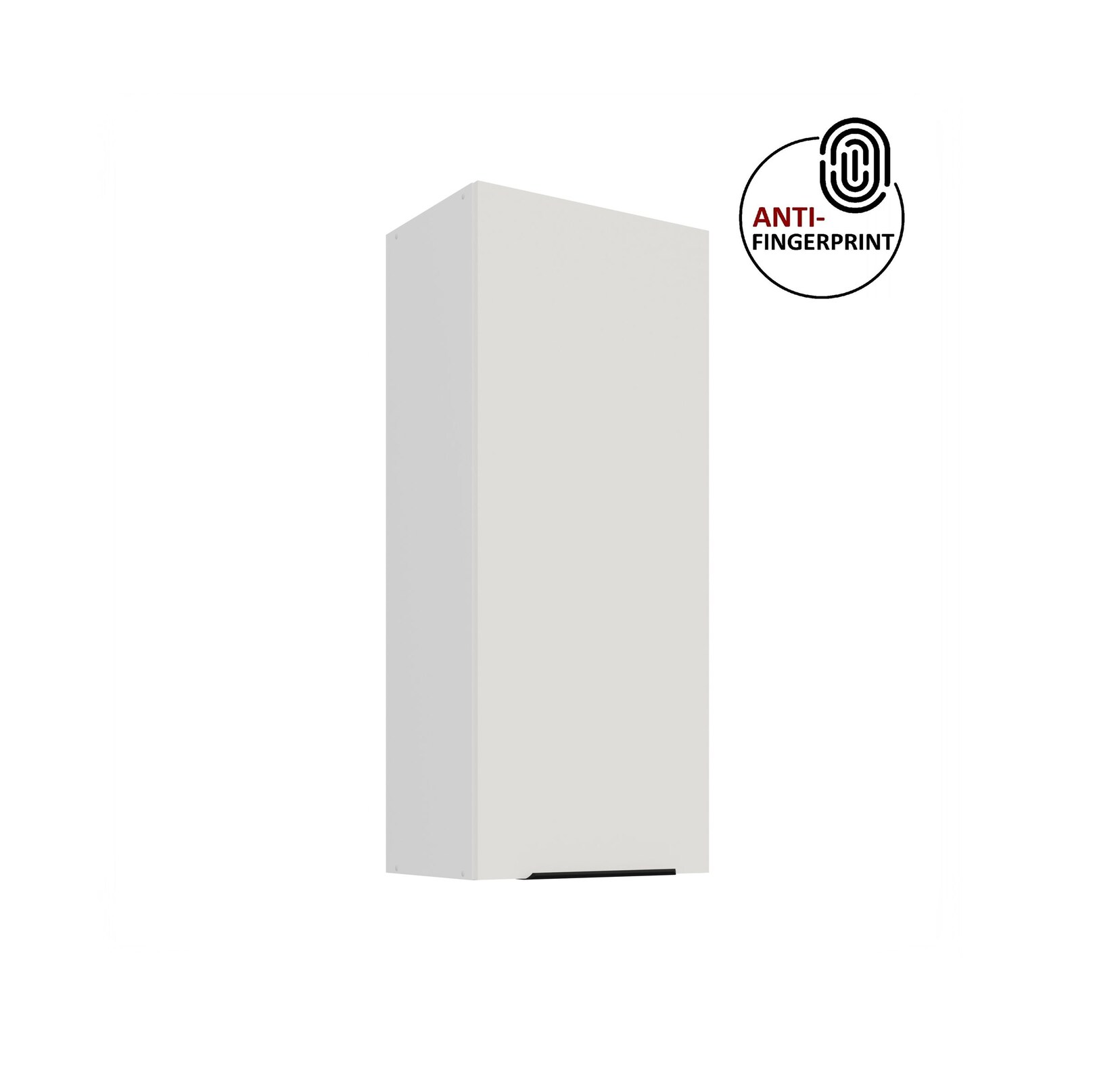 Küche ARIA Hängeschrank 45 cm Höhe 90 cm Weiss Küchenzeile Anti Fingerprint