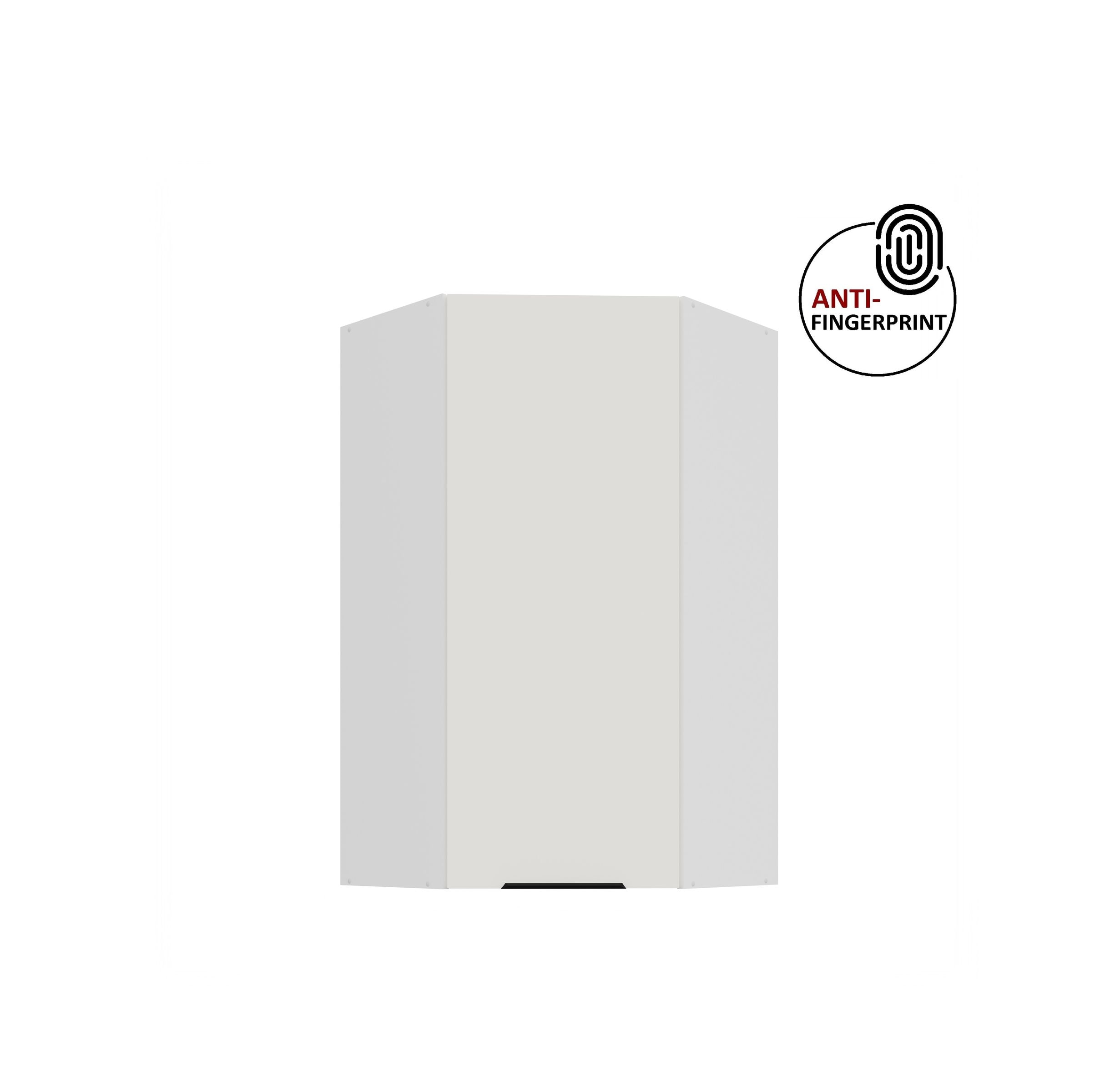 K&uuml;che ARIA Eckh&auml;ngeschrank 60 cm, H&ouml;he 90 cm Weiss K&uuml;chenzeile Anti Fingerprint - Bild 1