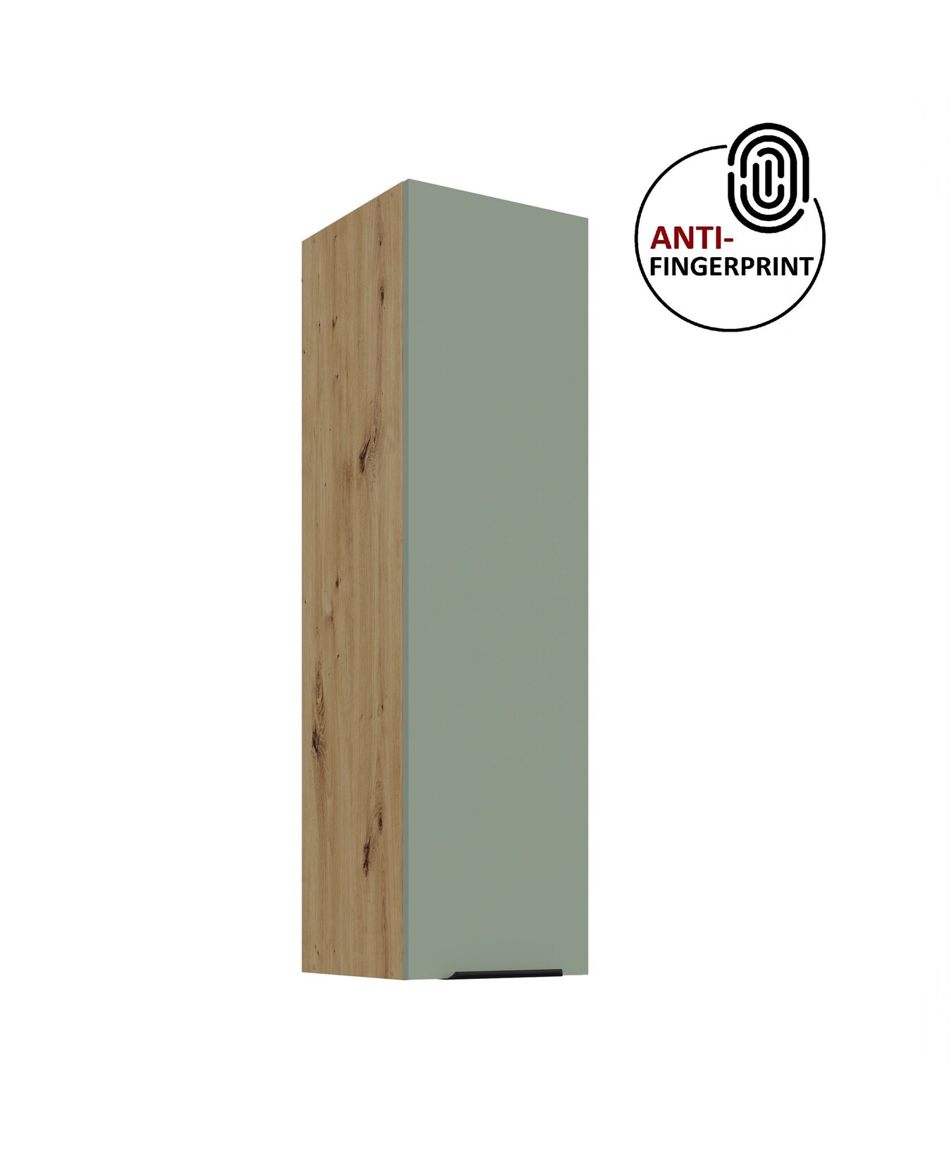 Küche ARIA Hängeschrank 30 cm Höhe 90 cm Aquamarin Küchenzeile Anti Fingerprint
