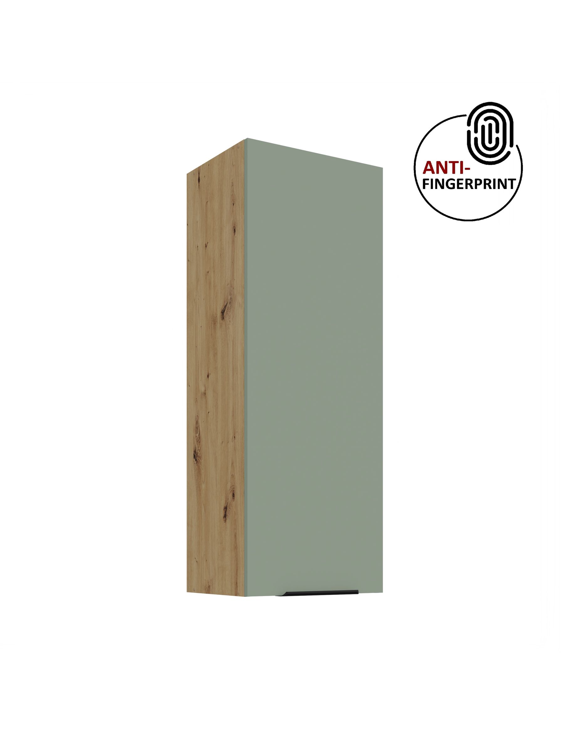 K&uuml;che ARIA H&auml;ngeschrank 40 cm H&ouml;he 90 cm Aquamarin K&uuml;chenzeile Anti Fingerprint - Bild 1