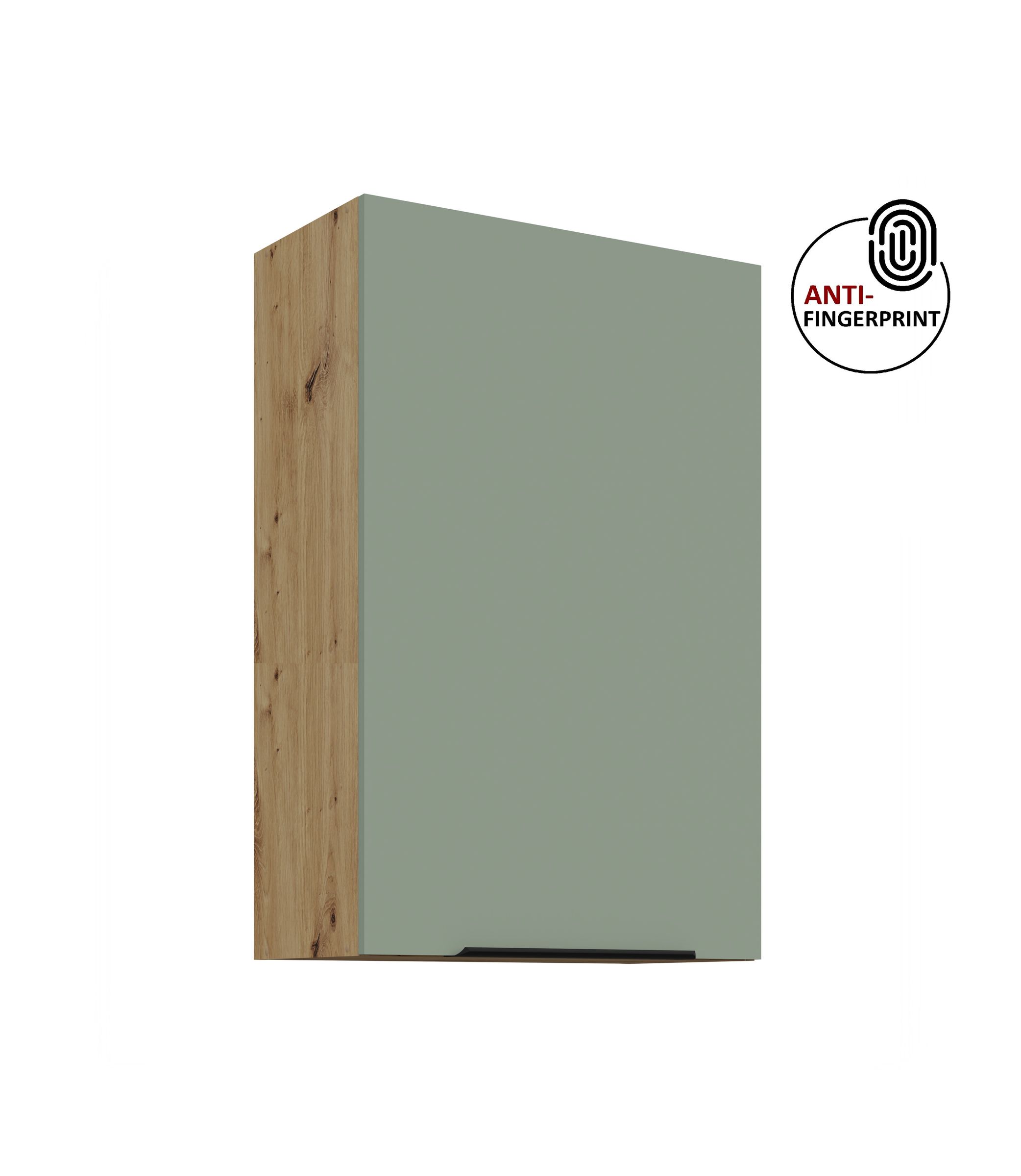 K&uuml;che ARIA H&auml;ngeschrank 50 cm H&ouml;he 90 cm Aquamarin K&uuml;chenzeile Anti Fingerprint - Bild 1