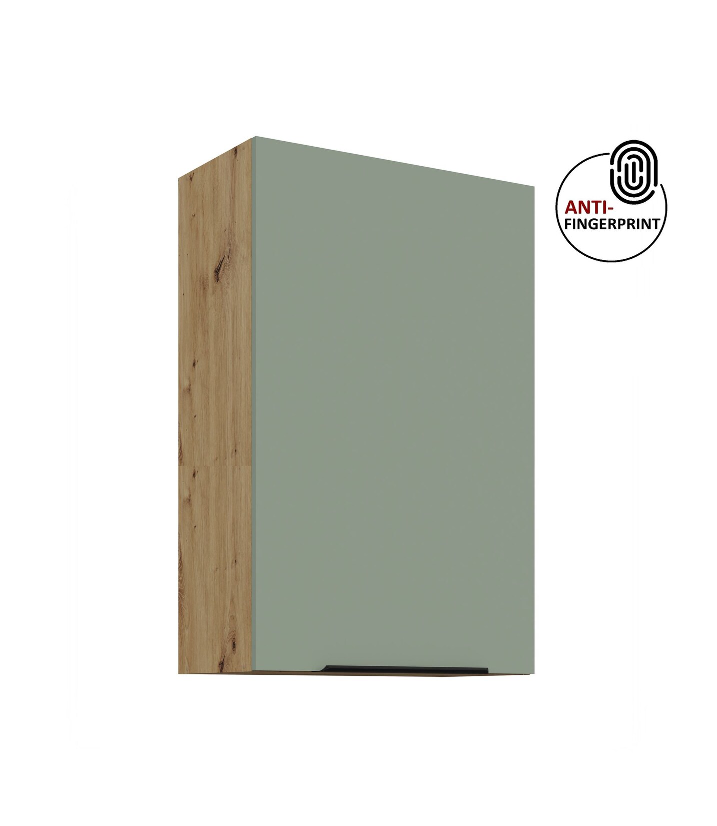 Küche ARIA Hängeschrank 50 cm Höhe 90 cm Aquamarin Küchenzeile Anti Fingerprint