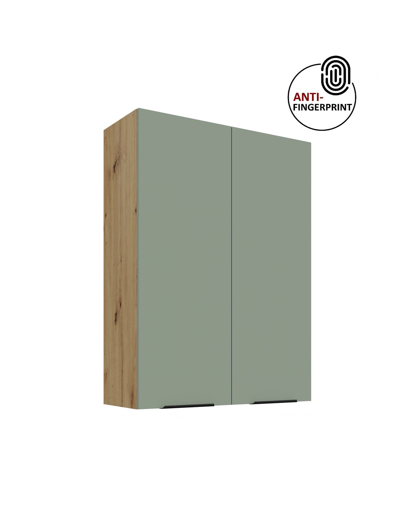 Küche ARIA Hängeschrank 80 cm Höhe 90 cm Aquamarin Küchenzeile Anti Fingerprint