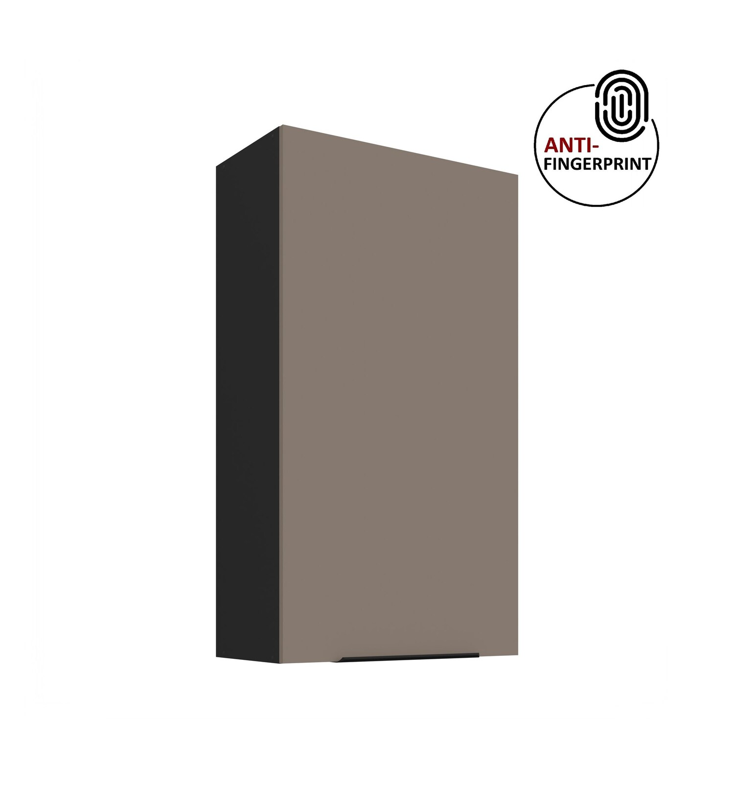 Küche ARIA Hängeschrank 60 cm Höhe 90 cm Sandgrau Küchenzeile Anti Fingerprint
