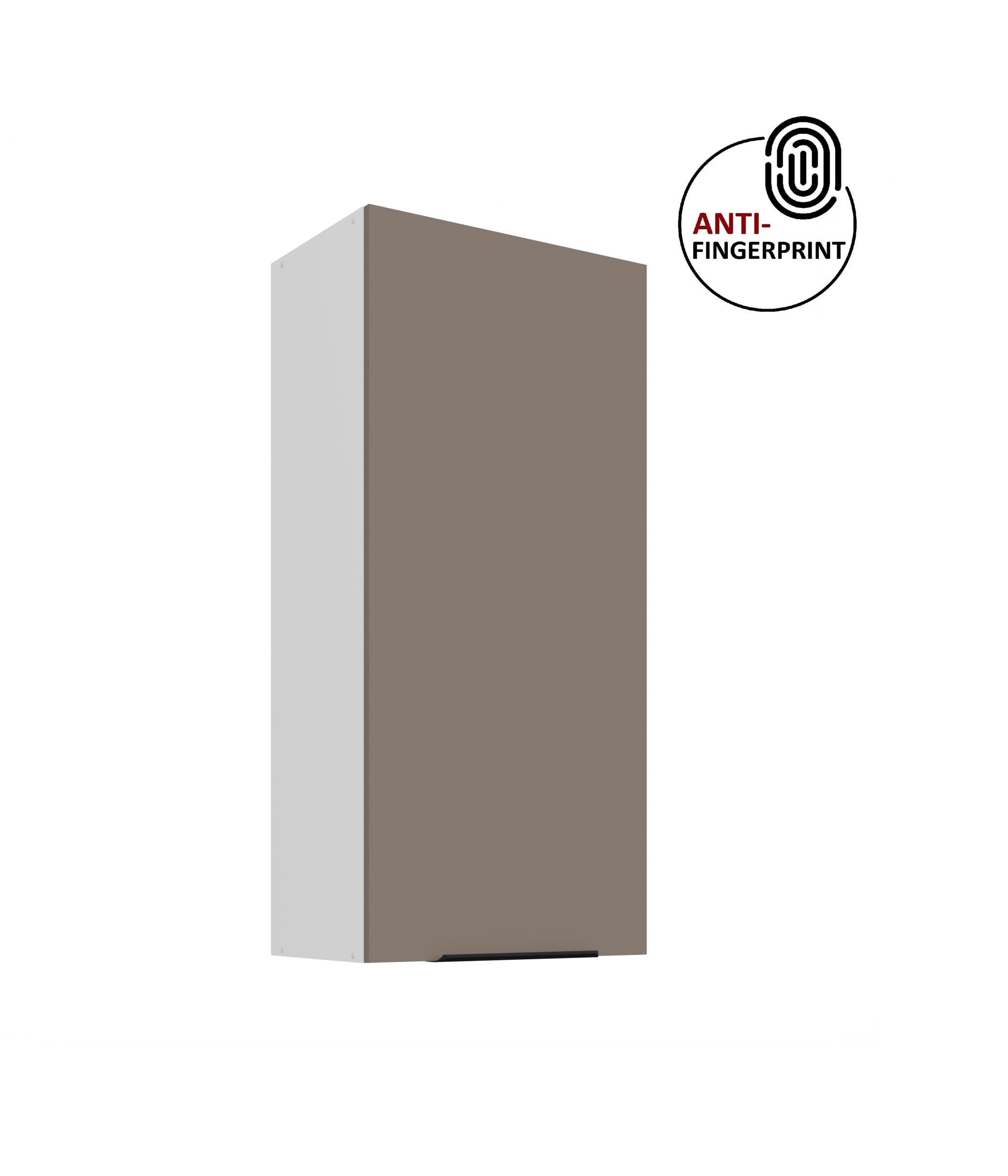 K&uuml;che ARIA H&auml;ngeschrank 50 cm H&ouml;he 90 cm Sandgrau K&uuml;chenzeile Anti Fingerprint - Bild 1