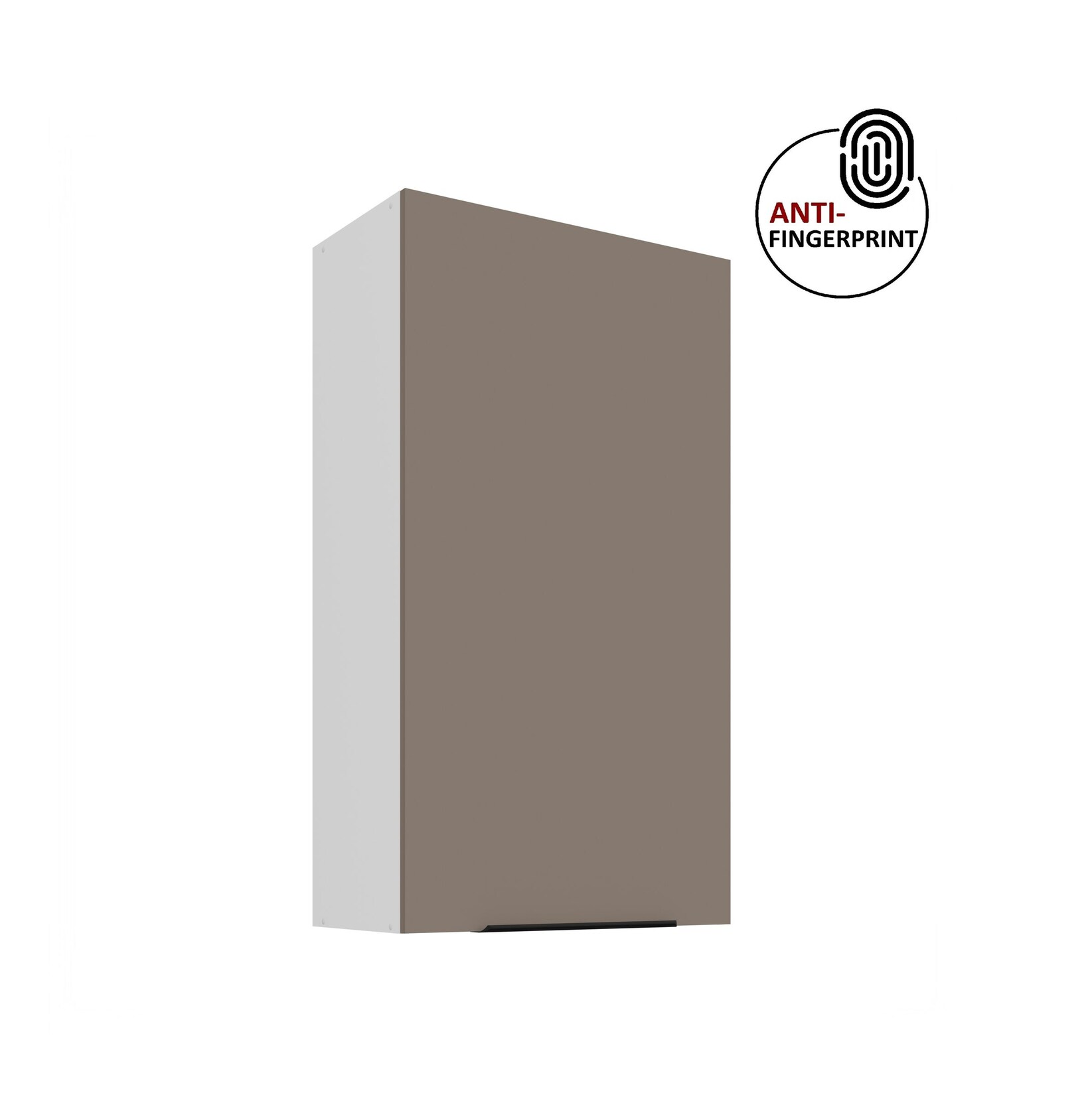 Küche ARIA Hängeschrank 60 cm Höhe 90 cm Sandgrau Küchenzeile Anti Fingerprint