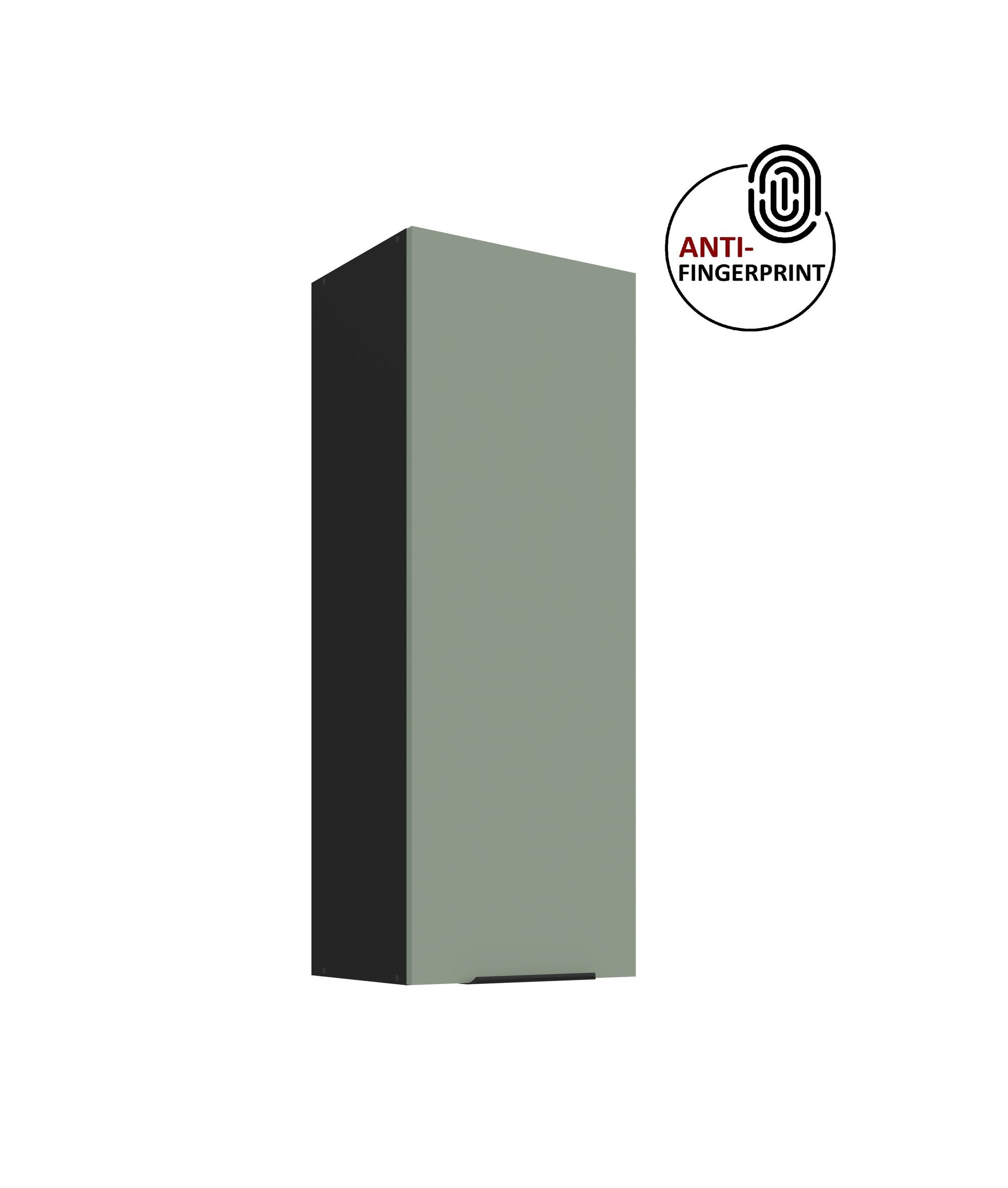 K&uuml;che ARIA H&auml;ngeschrank 40 cm H&ouml;he 90 cm Aquamarin K&uuml;chenzeile Anti Fingerprint - Bild 1