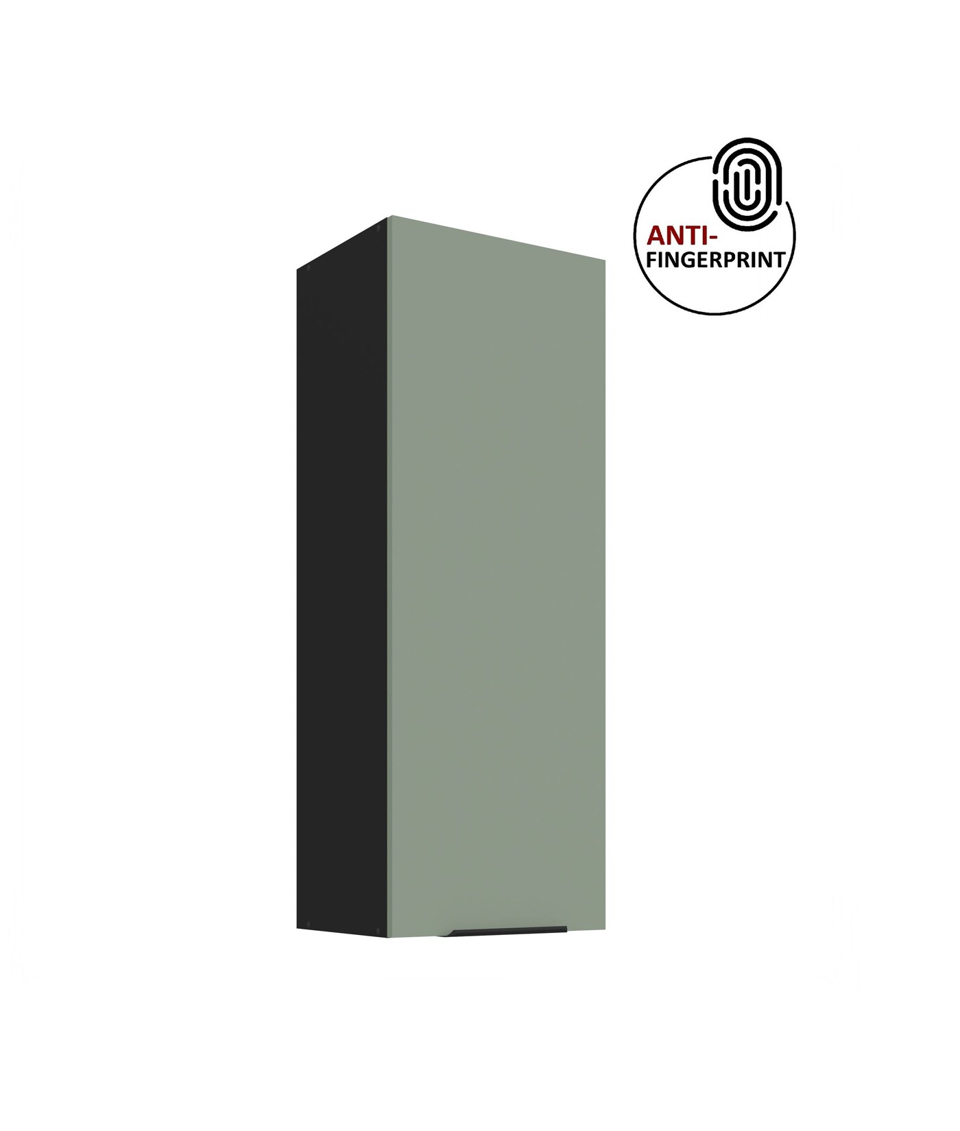 Küche ARIA Hängeschrank 40 cm Höhe 90 cm Aquamarin Küchenzeile Anti Fingerprint