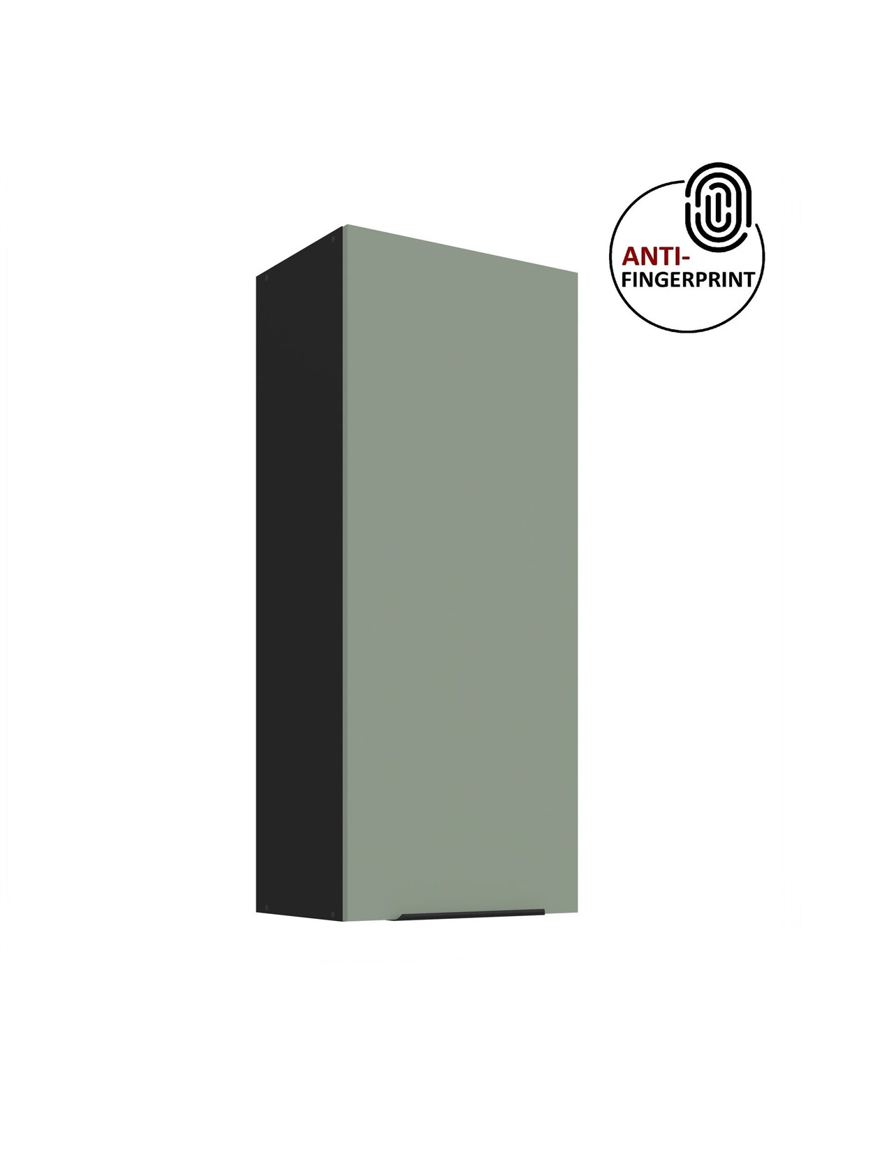 Küche ARIA Hängeschrank 45 cm Höhe 90 cm Aquamarin Küchenzeile Anti Fingerprint