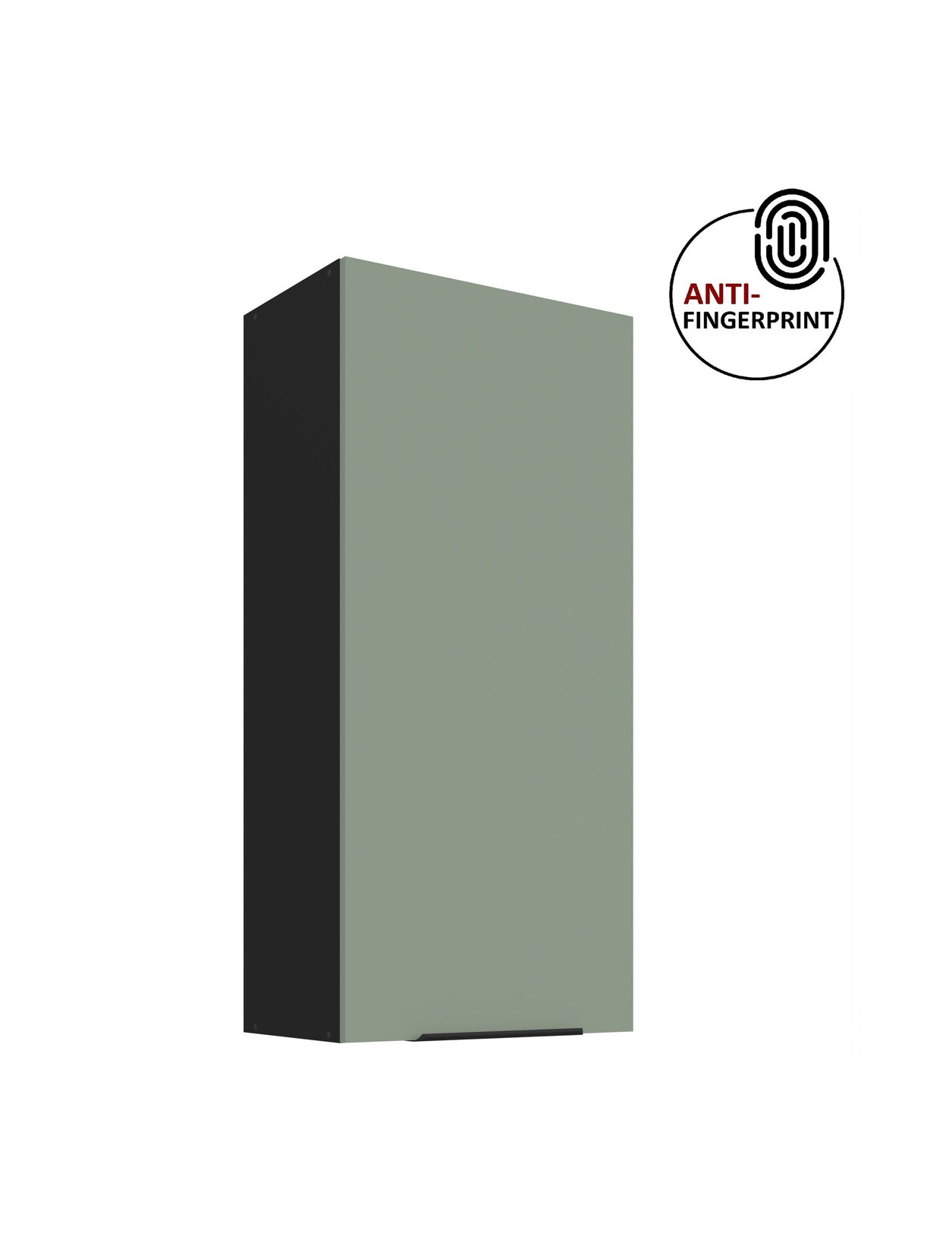 Küche ARIA Hängeschrank 50 cm Höhe 90 cm Aquamarin Küchenzeile Anti Fingerprint