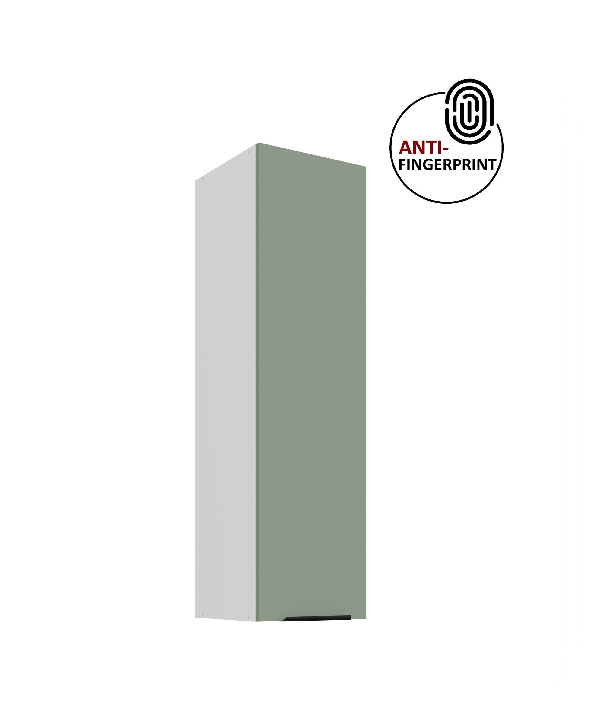 K&uuml;che ARIA H&auml;ngeschrank 30 cm H&ouml;he 90 cm Aquamarin K&uuml;chenzeile Anti Fingerprint - Bild 1