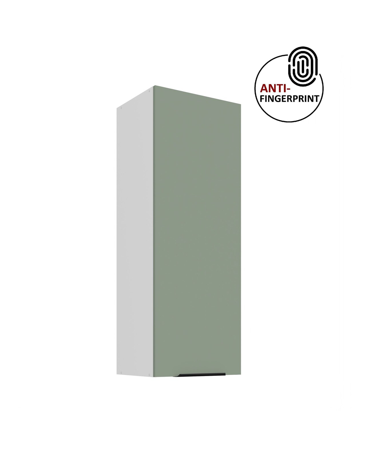 Küche ARIA Hängeschrank 40 cm Höhe 90 cm Aquamarin Küchenzeile Anti Fingerprint