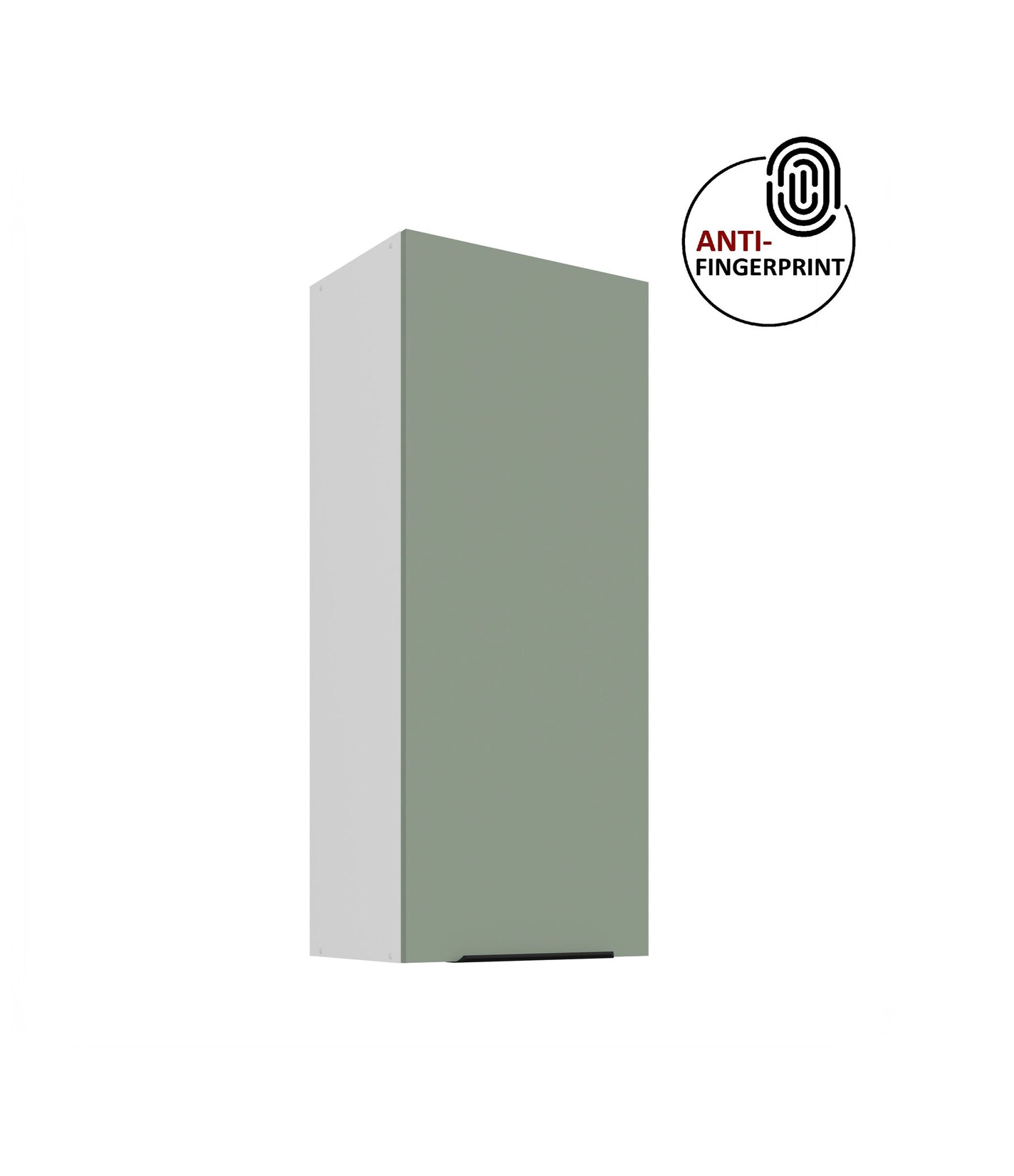 Küche ARIA Hängeschrank 45 cm Höhe 90 cm Aquamarin Küchenzeile Anti Fingerprint