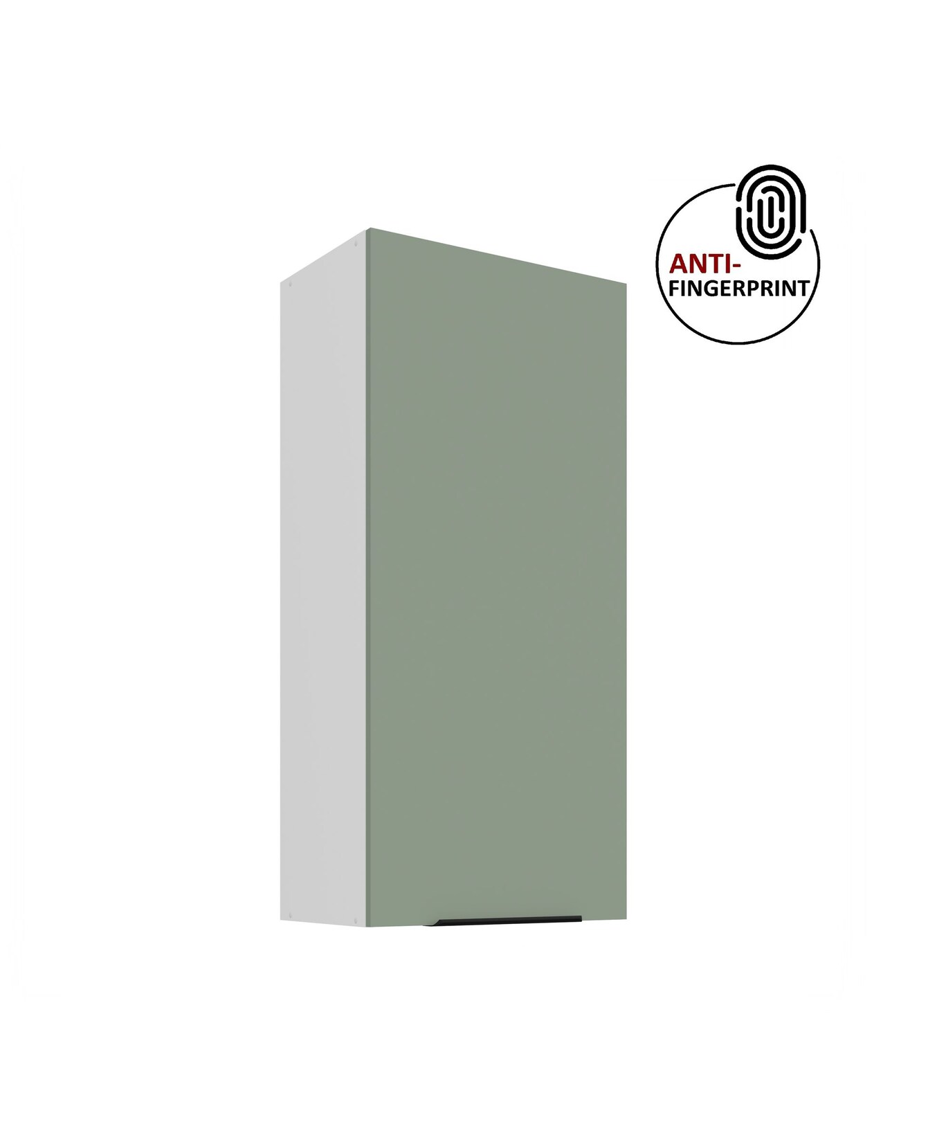 Küche ARIA Hängeschrank 50 cm Höhe 90 cm Aquamarin Küchenzeile Anti Fingerprint