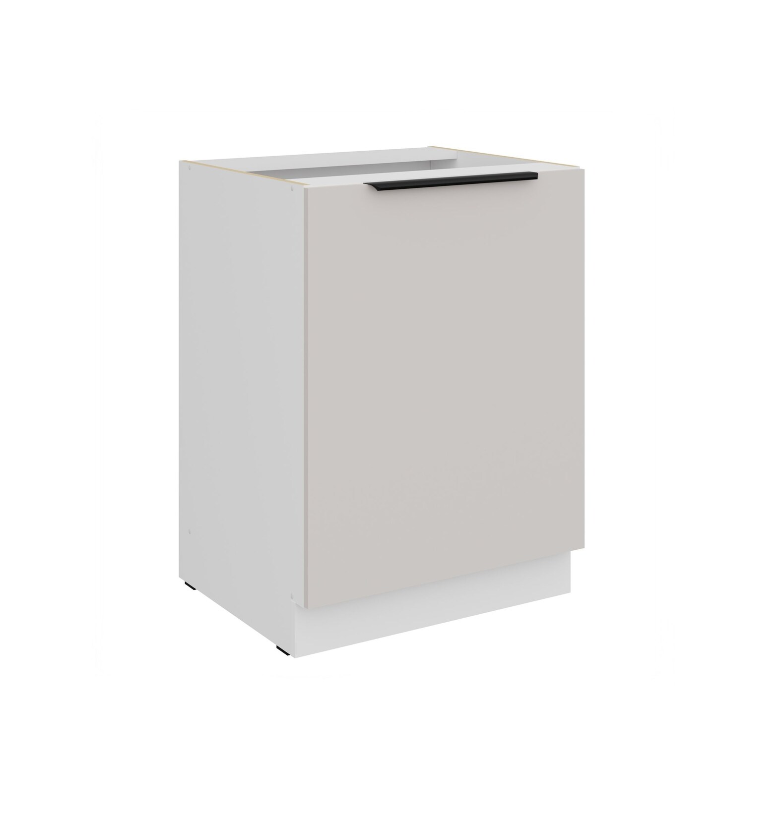 Küchen Unterschrank 60 cm COMO Kaschmir + Weiß Küche Küchenzeile Küchenblock