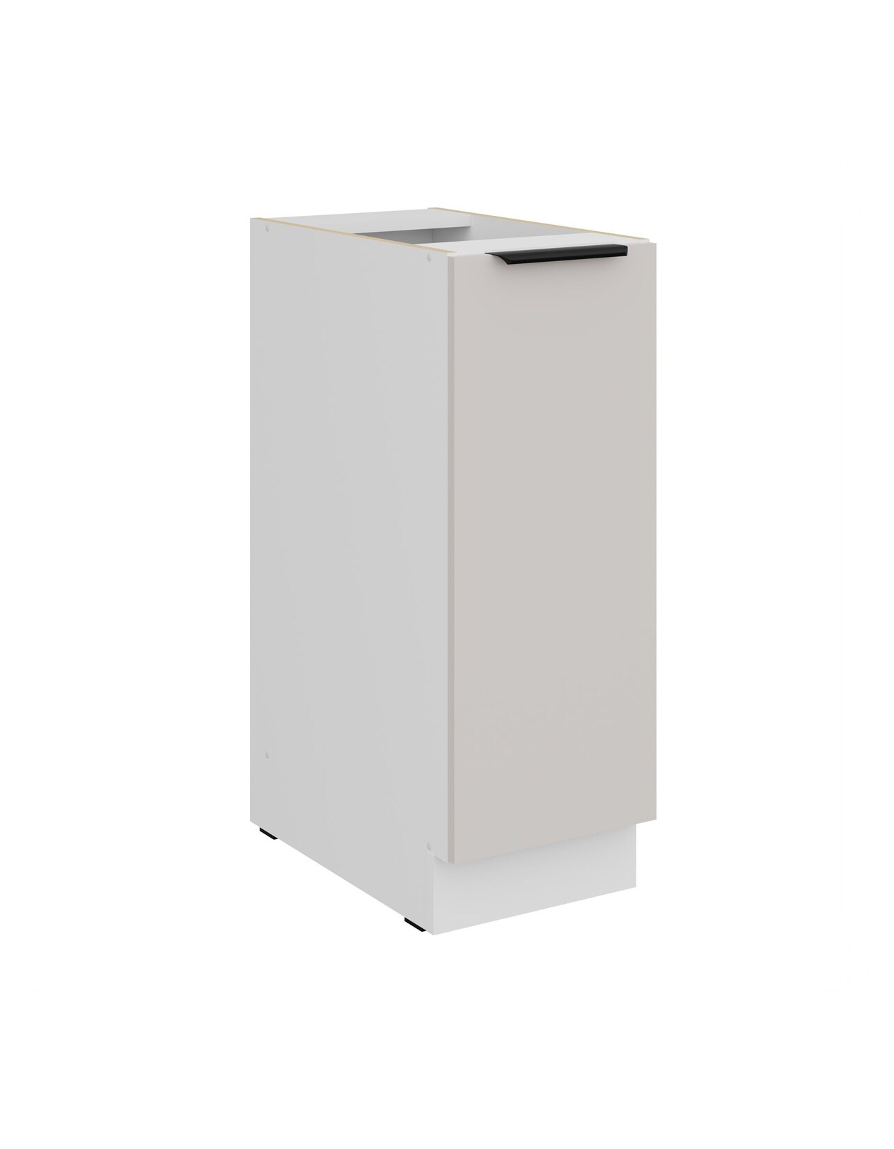 Küchen Unterschrank Schrankauszug 30 cm COMO Kaschmir + Weiß Küche Küchenzeile