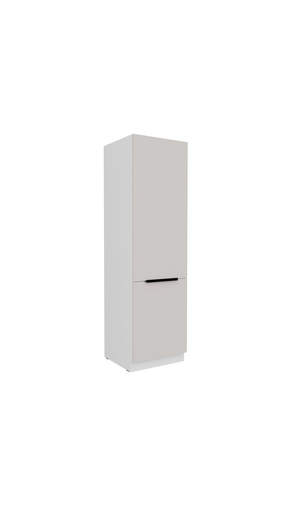 Küchen Hochschrank 60 cm COMO Kaschmir + Weiß Küchenzeile Küchenblock Küche
