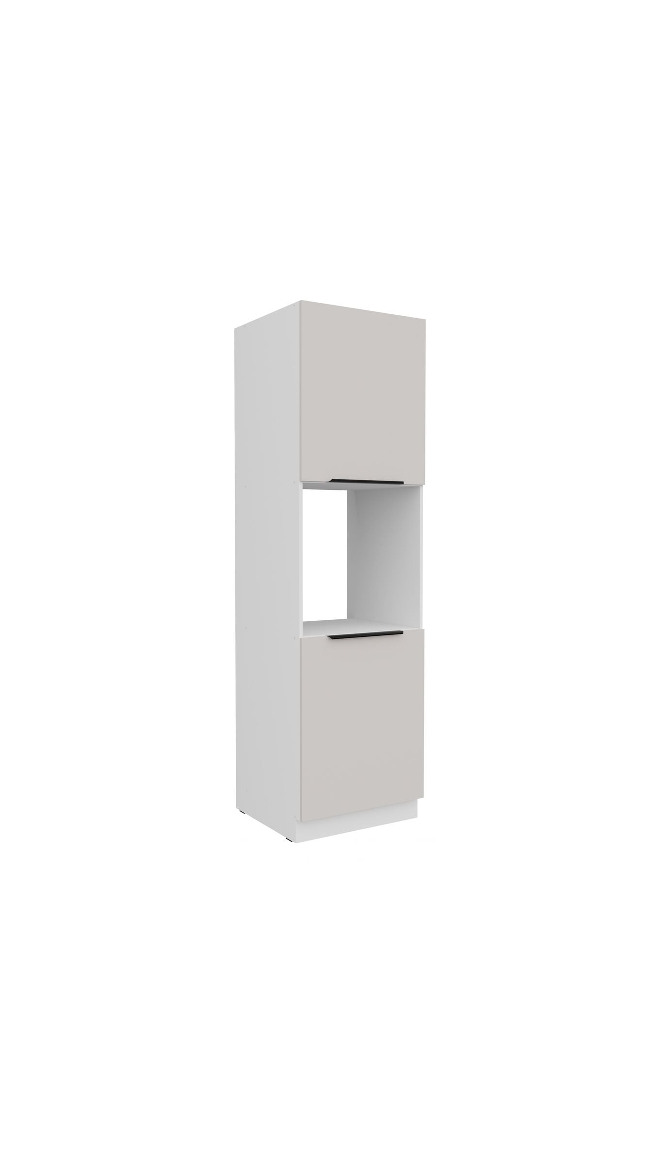 K&uuml;chen Hochschrank 60 cm COMO Kaschmir + Wei&szlig; K&uuml;chenzeile K&uuml;chenblock K&uuml;che - Bild 1