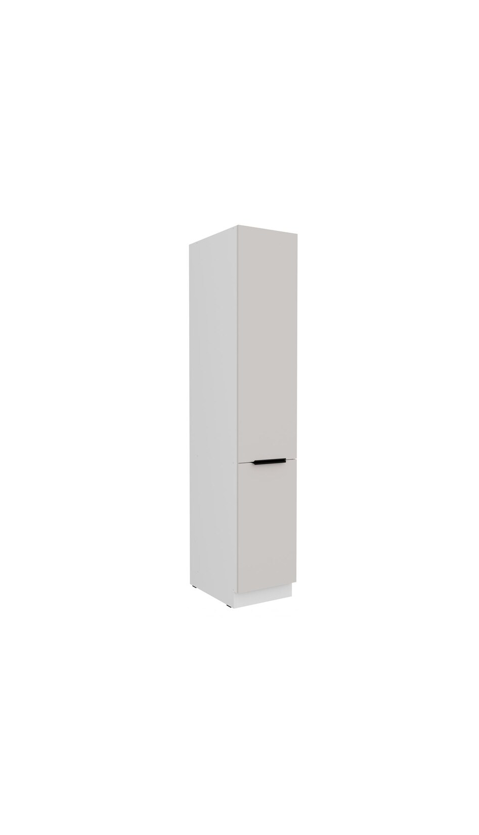 Küchen Hochschrank 40 cm COMO Kaschmir + Weiß Küchenzeile Küchenblock Küche