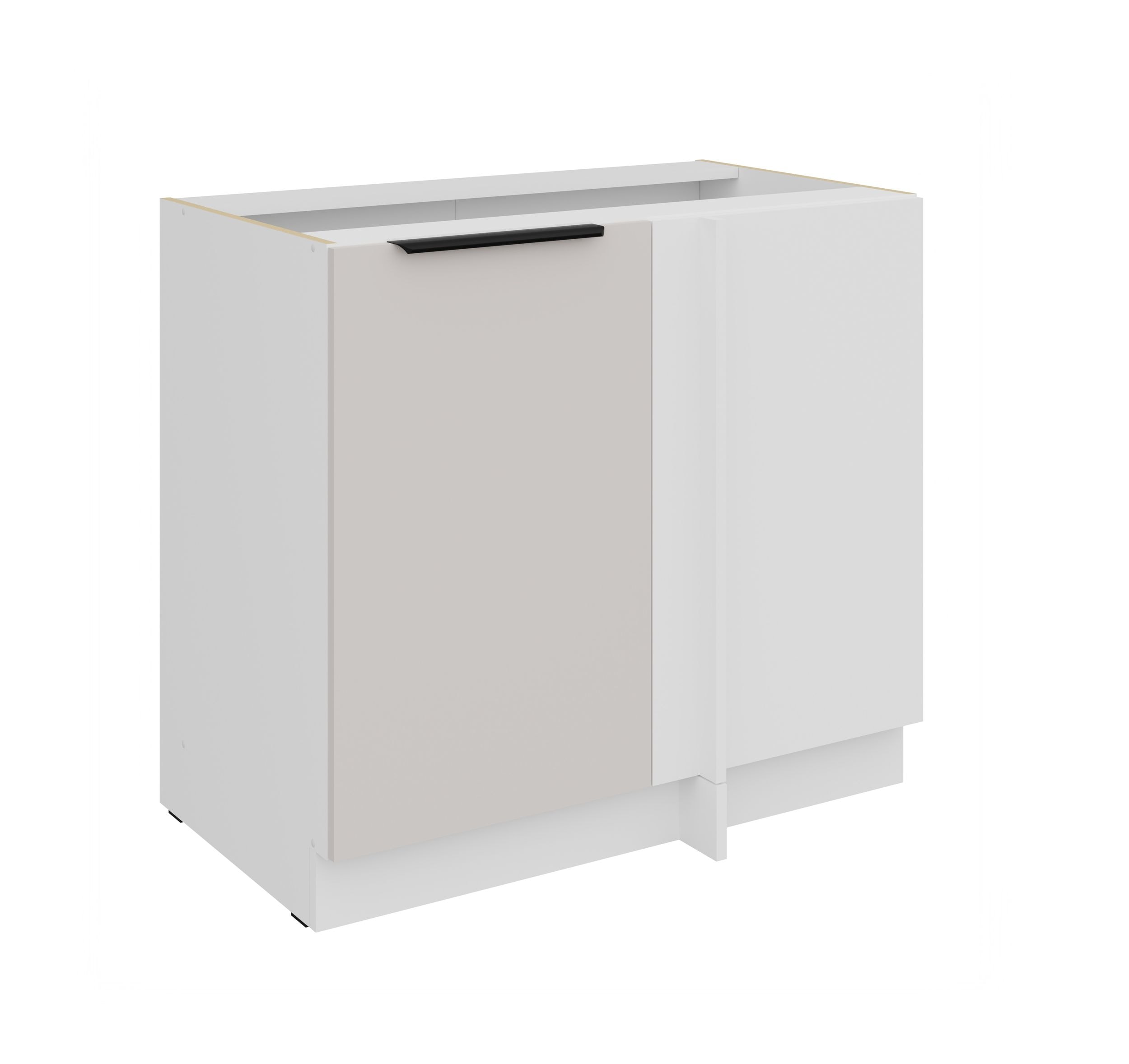 K&uuml;chen Eckunterschrank 105 cm COMO Kaschmir + Wei&szlig; K&uuml;che K&uuml;chenzeile K&uuml;chenblock - Bild 1