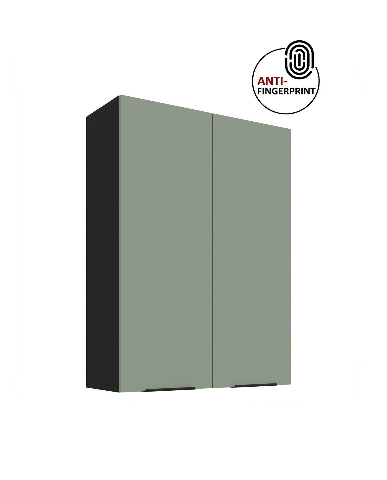 Küche ARIA Hängeschrank 80 cm Höhe 90 cm Aquamarin Küchenzeile Anti Fingerprint