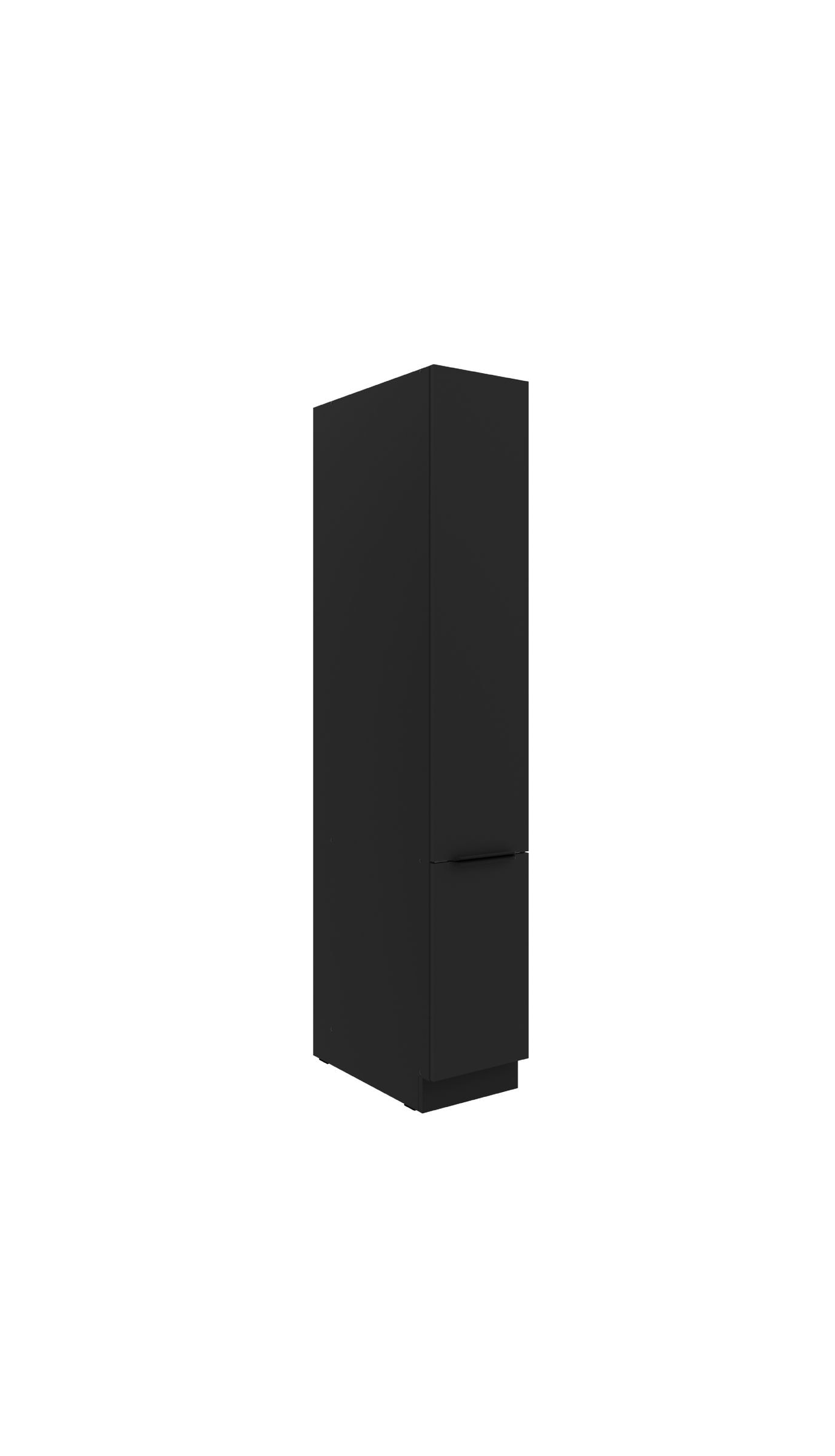 K&uuml;chen Apothekerschrank 30 cm SIENA Schwarz K&uuml;chenzeile K&uuml;chenblock K&uuml;che - Bild 1