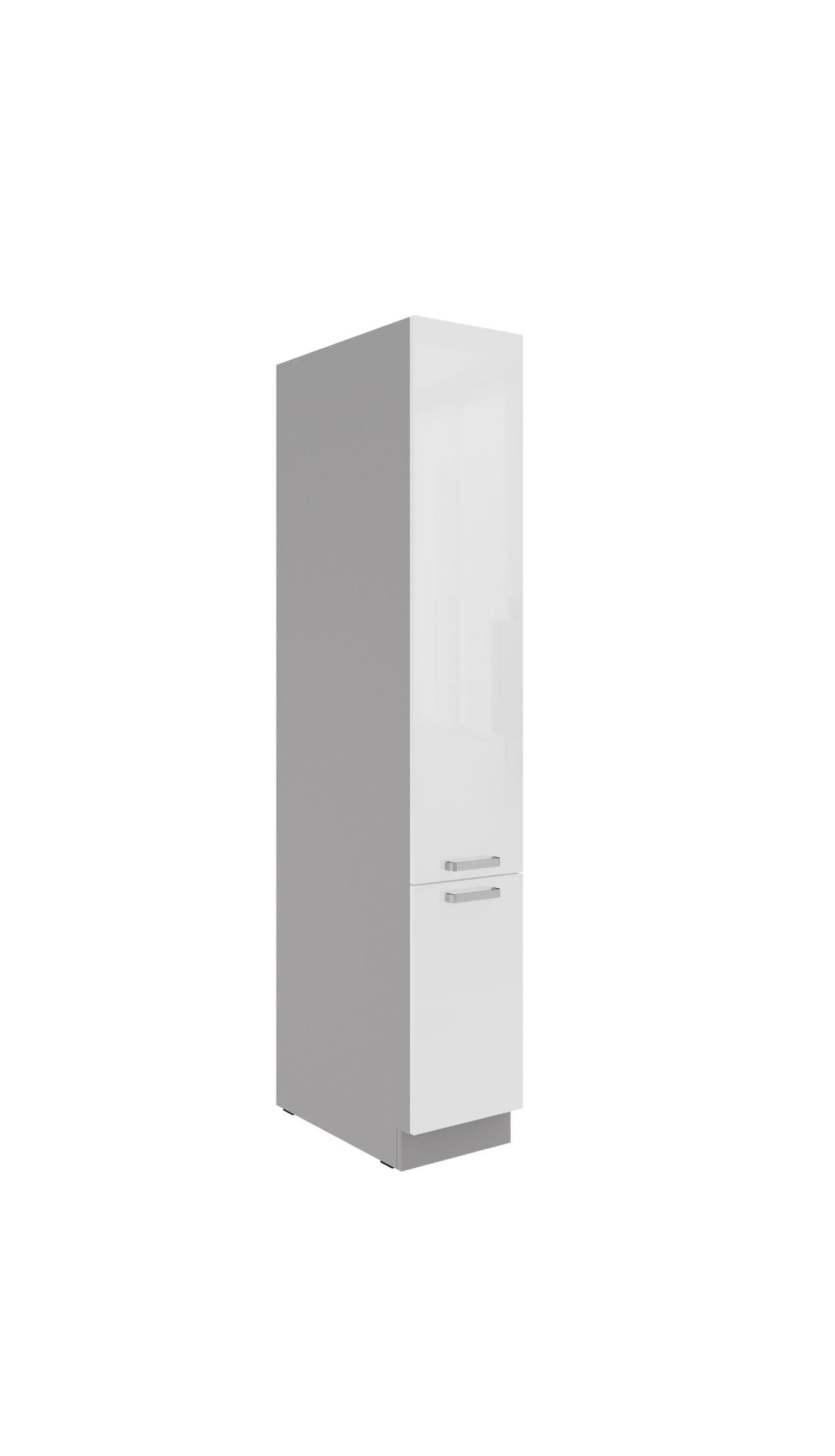 K&uuml;chen Apothekerschrank 30 cm BIANCA Wei&szlig; hochglanz K&uuml;chenzeile K&uuml;chenblock - Bild 1