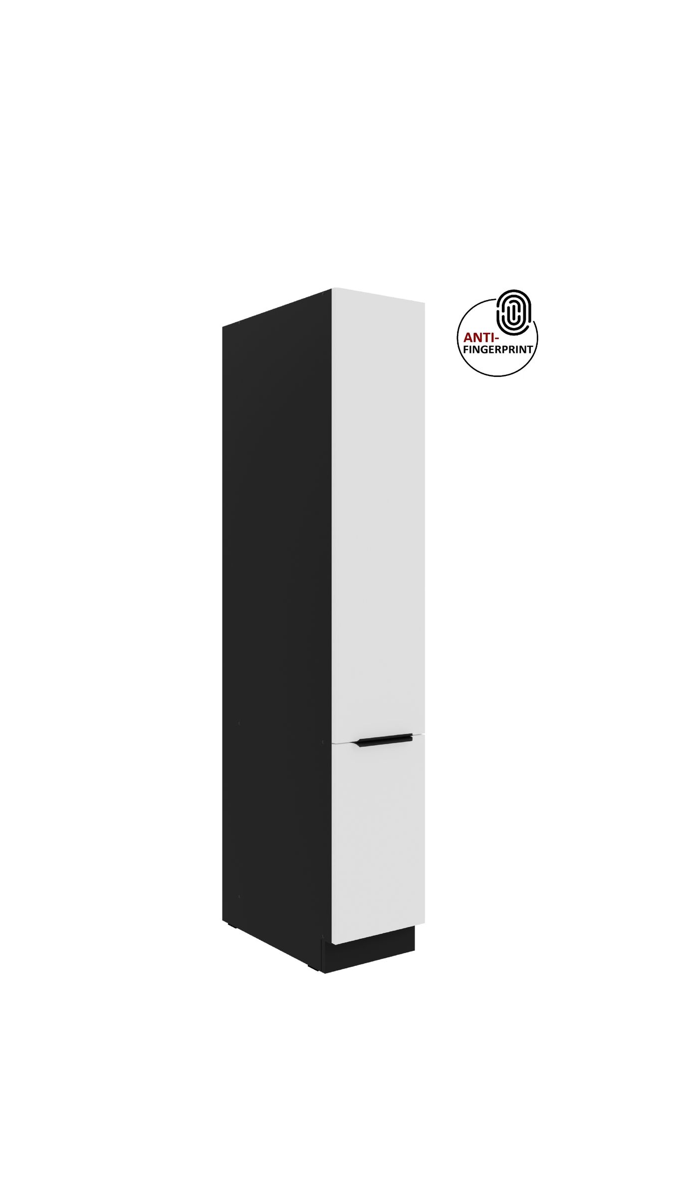 K&uuml;chen Apothekerschrank 30 cm ARIA Wei&szlig; Anti Fingerprint K&uuml;chenzeile K&uuml;chenblock - Bild 1