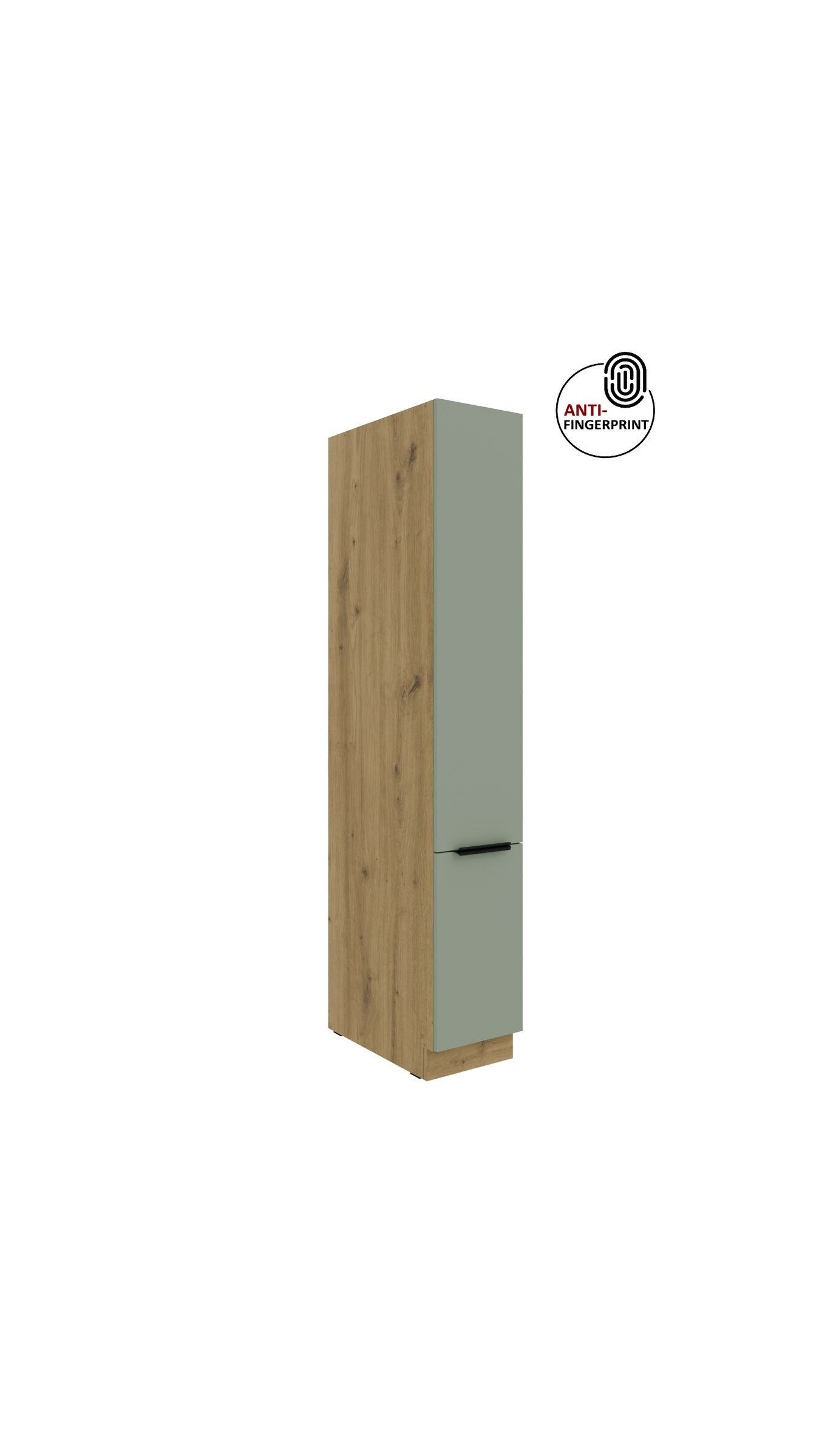 K&uuml;chen Apothekerschrank 30 cm ARIA Aquamarin Anti Fingerprint K&uuml;chenzeile K&uuml;chenblock - Bild 1