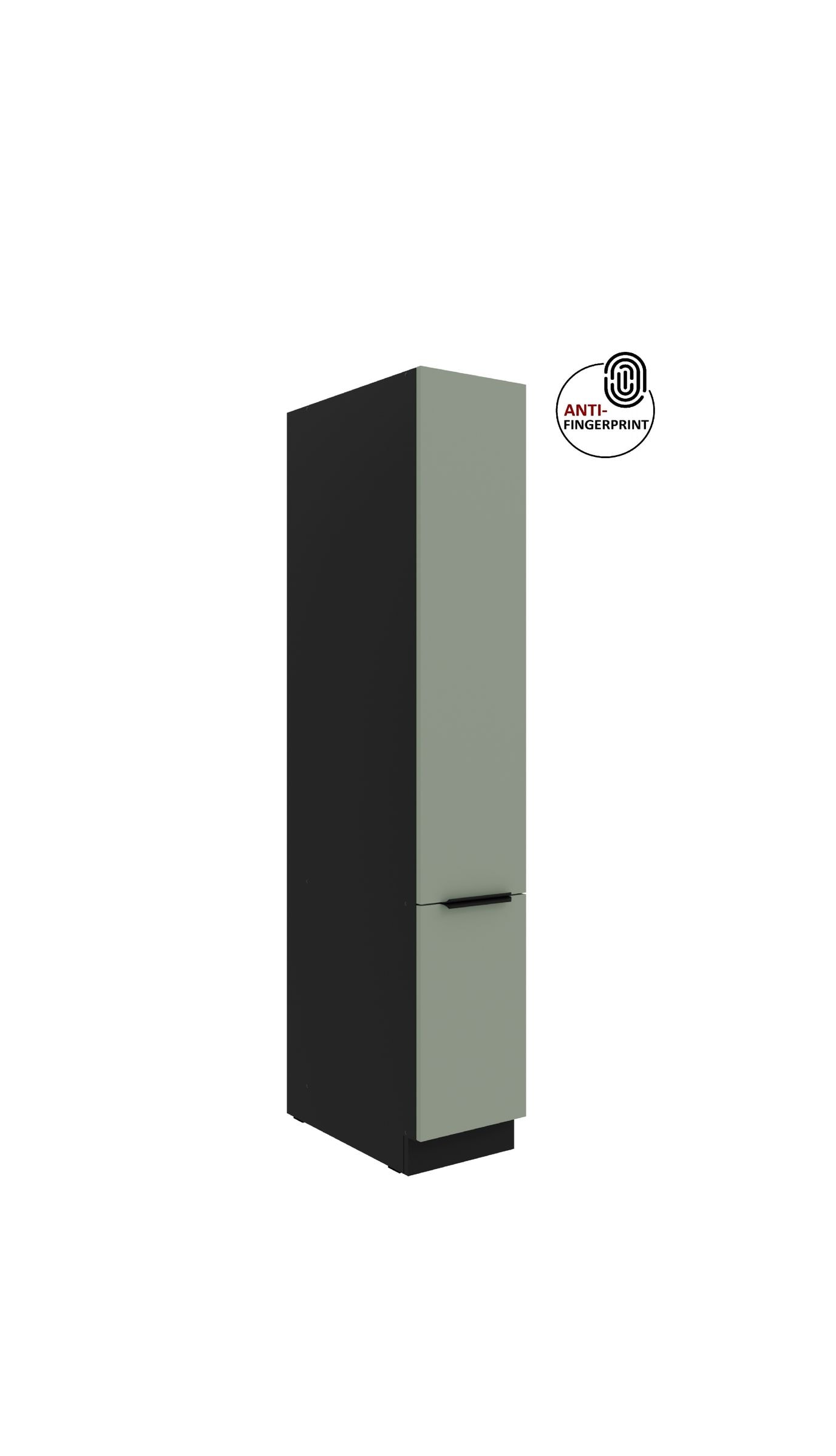 K&uuml;chen Apothekerschrank 30 cm ARIA Aquamarin Anti Fingerprint K&uuml;chenzeile K&uuml;chenblock - Bild 1