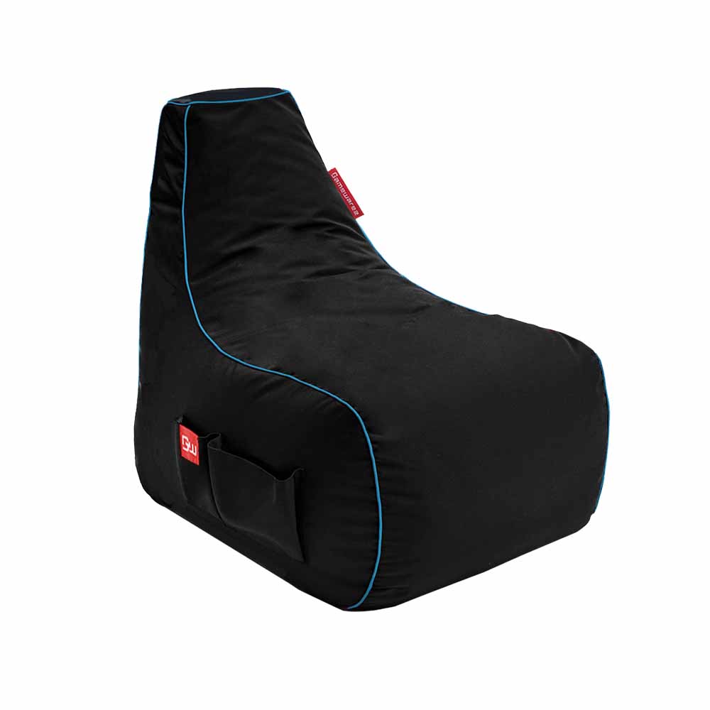 Gaming Sitzsack Beta - Fabric Arctic Mage (Schwarz/Blau) - Bild 1