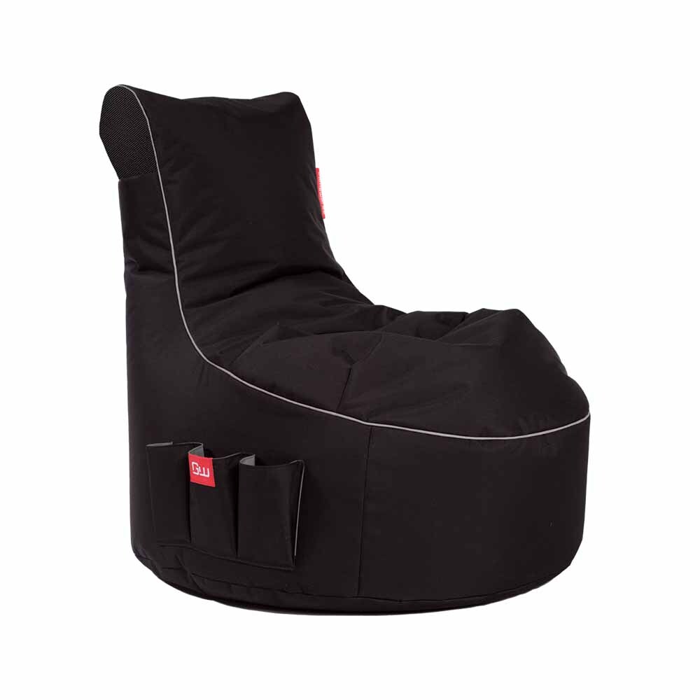Gaming Sitzsack Classic - Fabric Cosmic Lightning (Schwarz/Grau)
