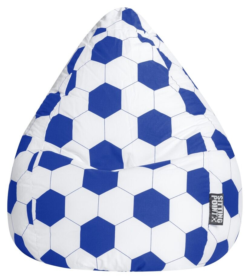BeanBag FANKURVE XL blau-weiß