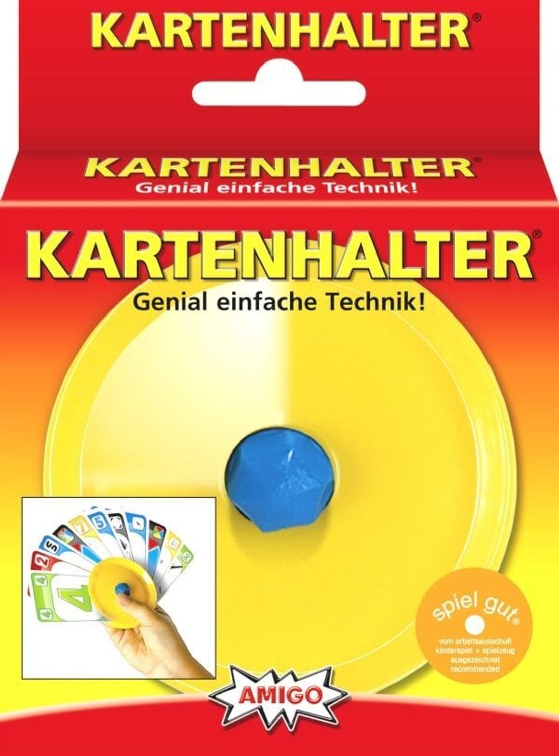 Amigo Kartenhalter f&uuml;r 30 Karten gelb - Bild 1