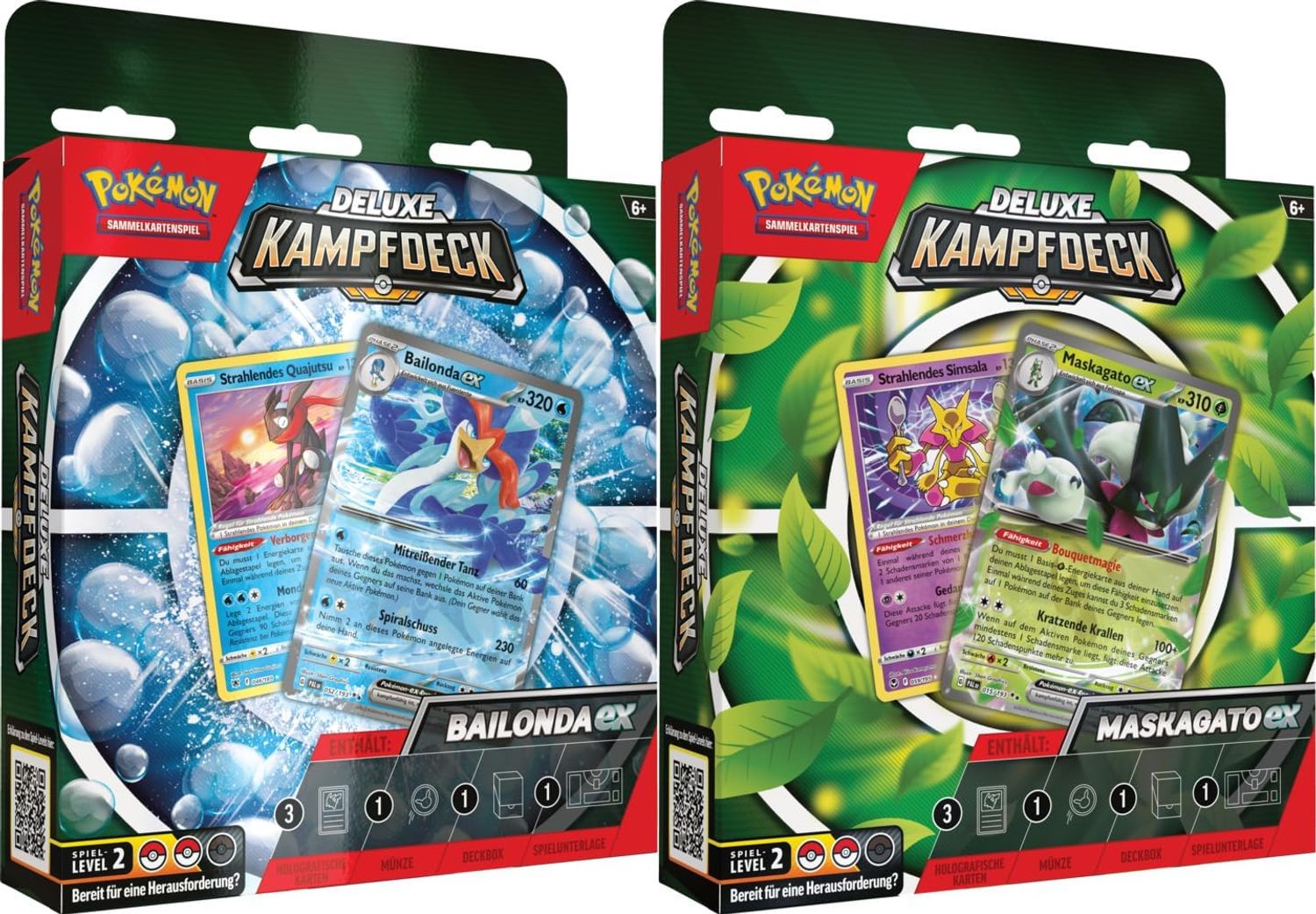 Pok&eacute;mon Pok&eacute;mon Deluxe Kampfdeck Bailonda-Ex oder Maskagato-Ex 1 Pack - Bild 1