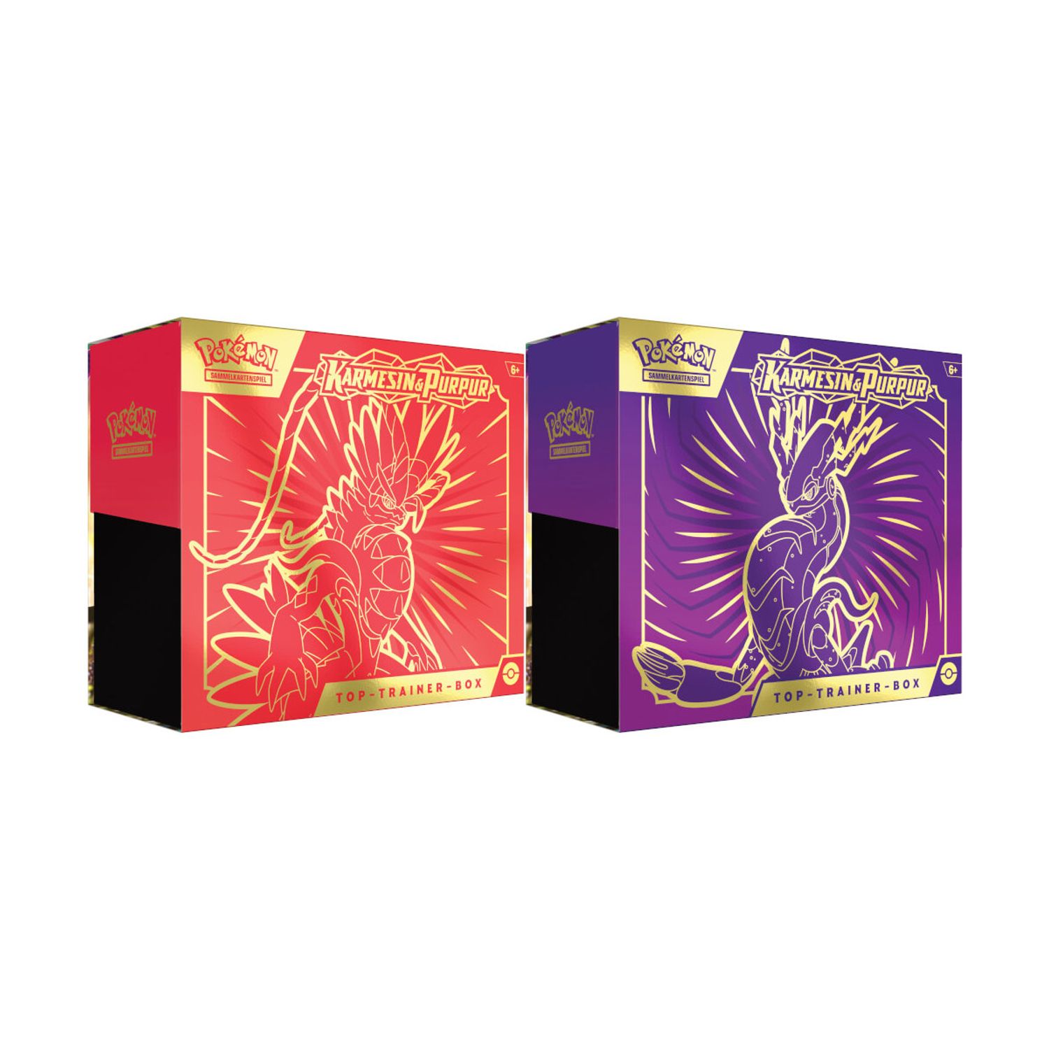 Pok&eacute;mon Pok&eacute;mon Top-Trainer-Box Karmesin & Purpur Koraidon oder Miraidon 1 St. sortiert - Bild 1