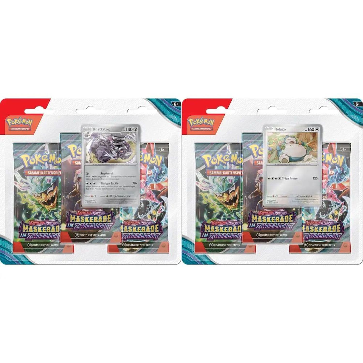 Pok&eacute;mon Pok&eacute;mon Boosterpack-Blister Karmesin & Purpur Maskerade im Zwielicht 1 Packung - Bild 1