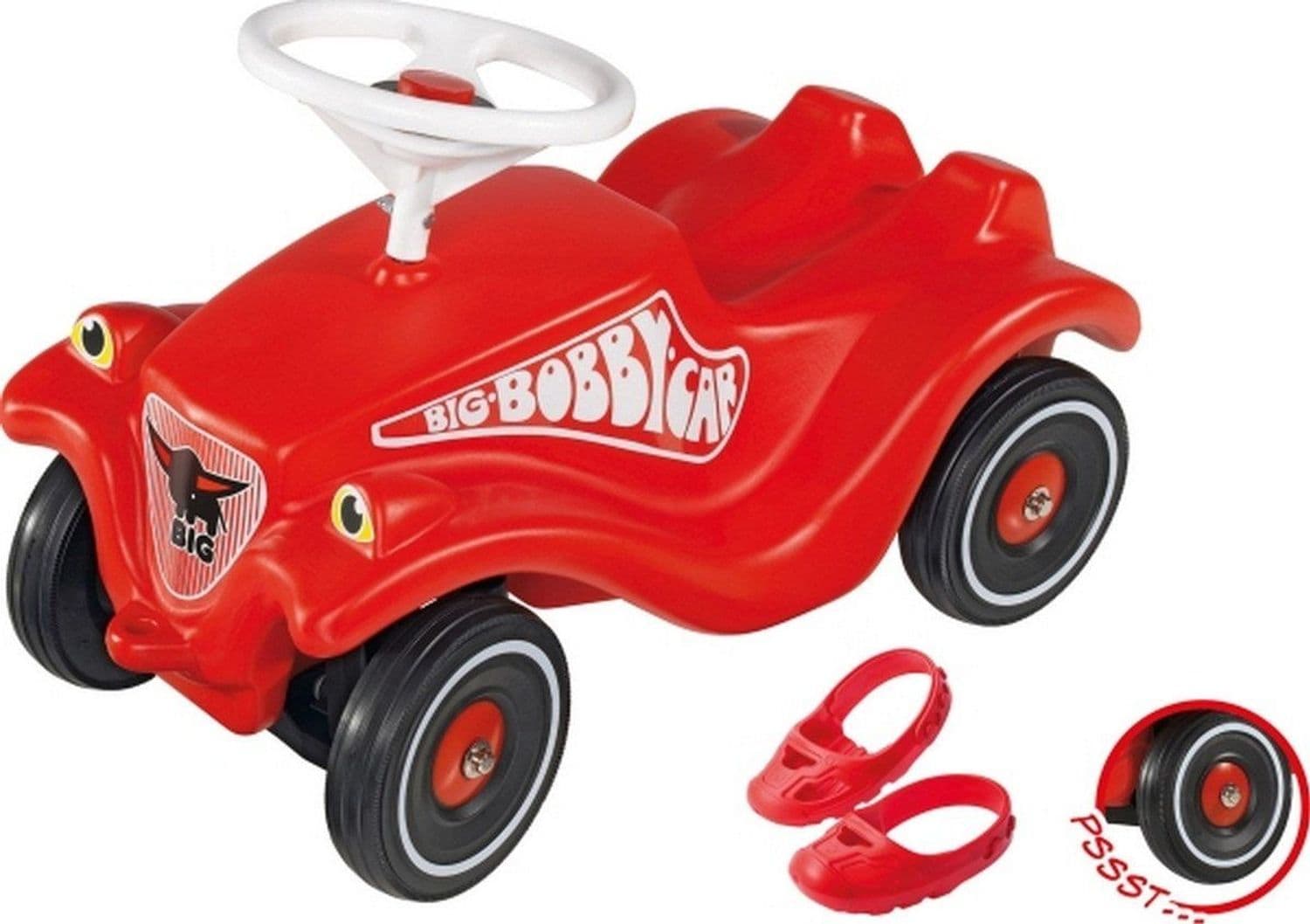 BIG&reg; Bobby Car Classic inkl. Fl&uuml;sterr&auml;der & Schuhschoner - Bild 1