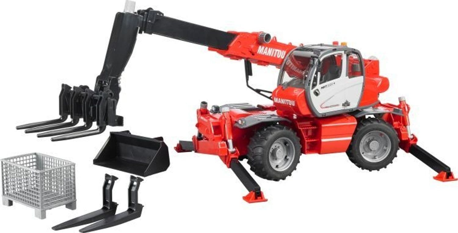 Bruder Bruder 02129 Manitou Teleskoplader MRT 2150 mit Zubeh&ouml;r - Bild 1