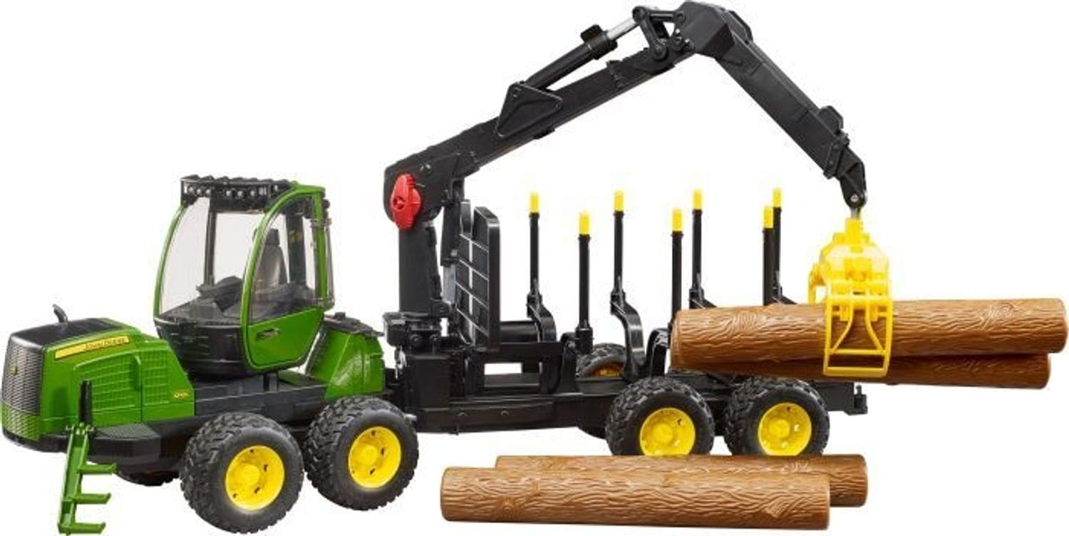 Bruder Bruder 02133 John Deere 1210E R&uuml;ckezug plus Zubeh&ouml;r - Bild 1