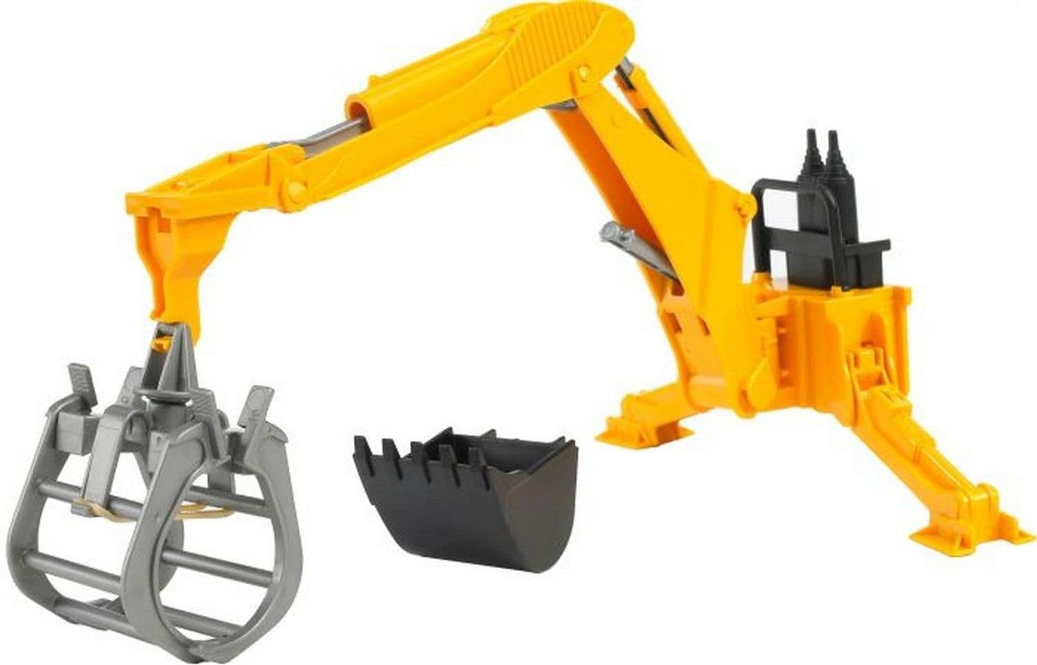 Bruder Bruder 02338 Zubeh&ouml;r: Heckbagger mit Greifer - Bild 1