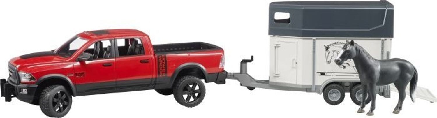 Bruder bruder 02501 RAM 2500 Power Wagon + Pferdeanhänger mit Pferd