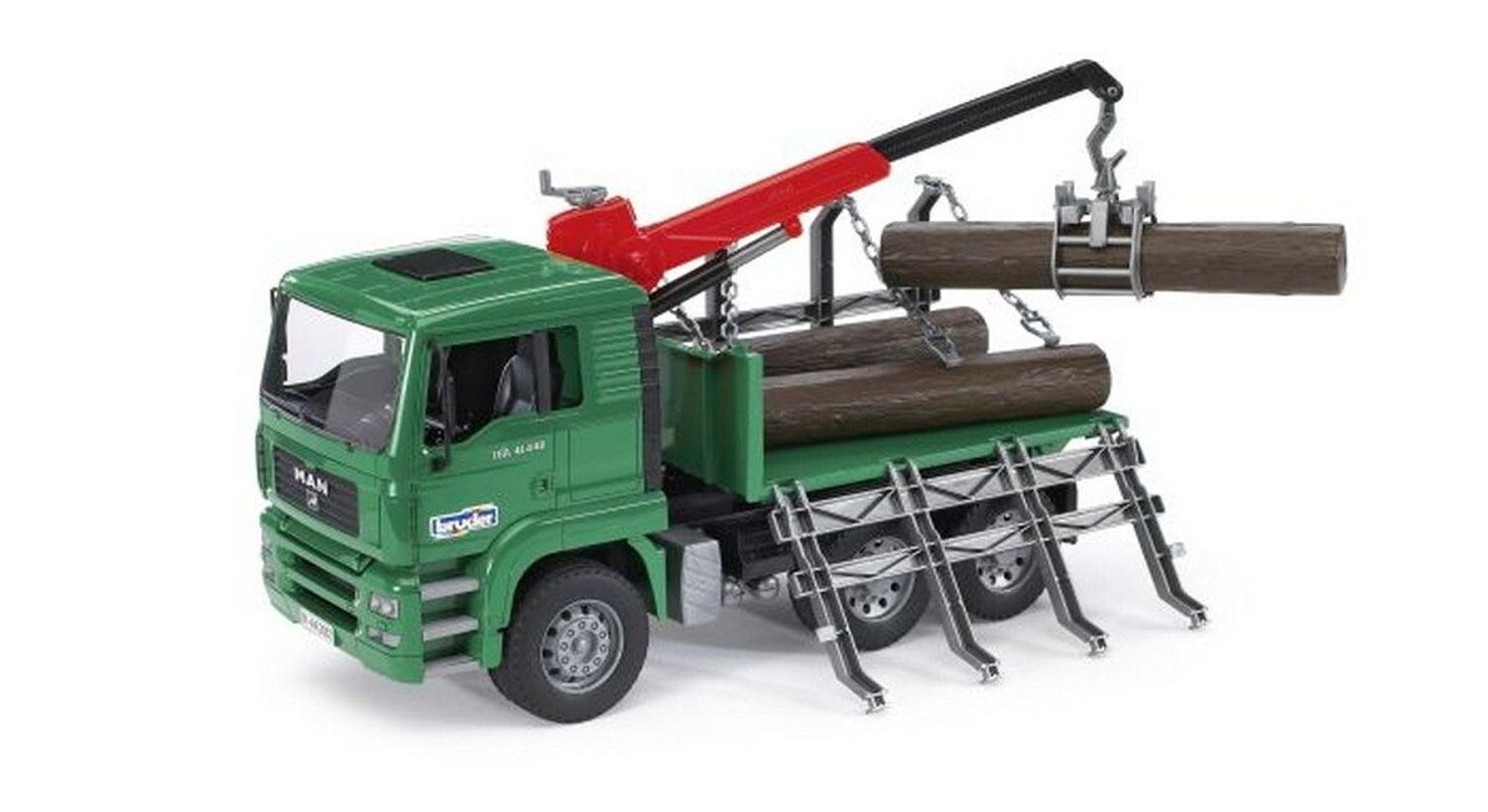 Bruder Bruder 02769 MAN Holztransport-LKW mit Ladekran