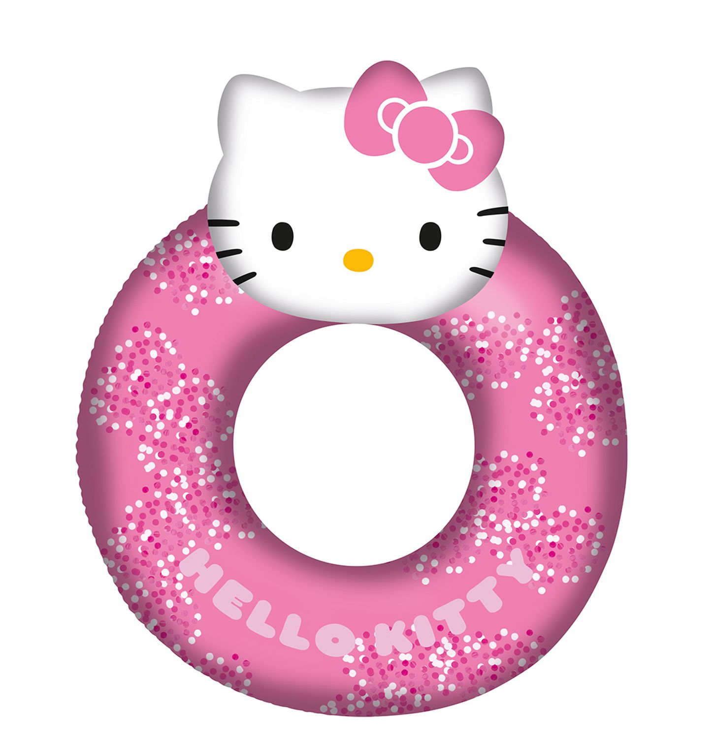 Wehncke Hello Kitty gro&szlig;er Schwimmring gef&uuml;llt mit Glitzer - Bild 1