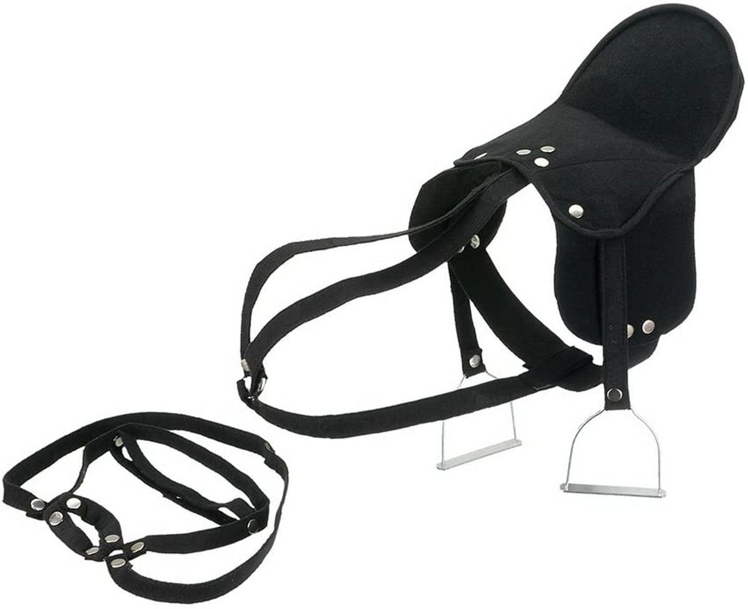 Happy People Sattel & Trense schwarz f&uuml;r Reitpferde - Bild 1
